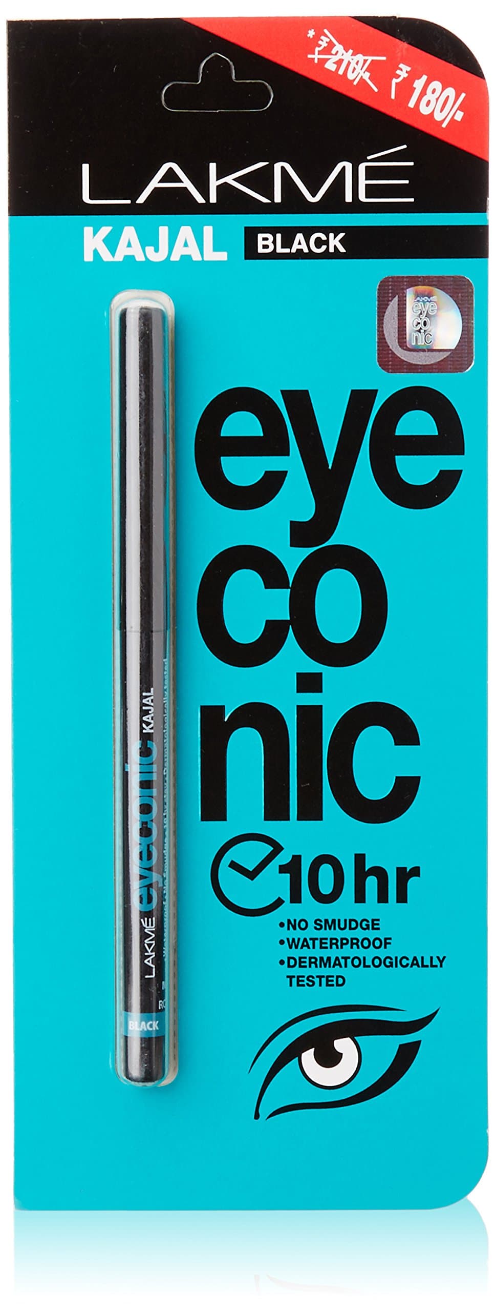 Lakme Eyeconic Kajal, Black, 0.35g