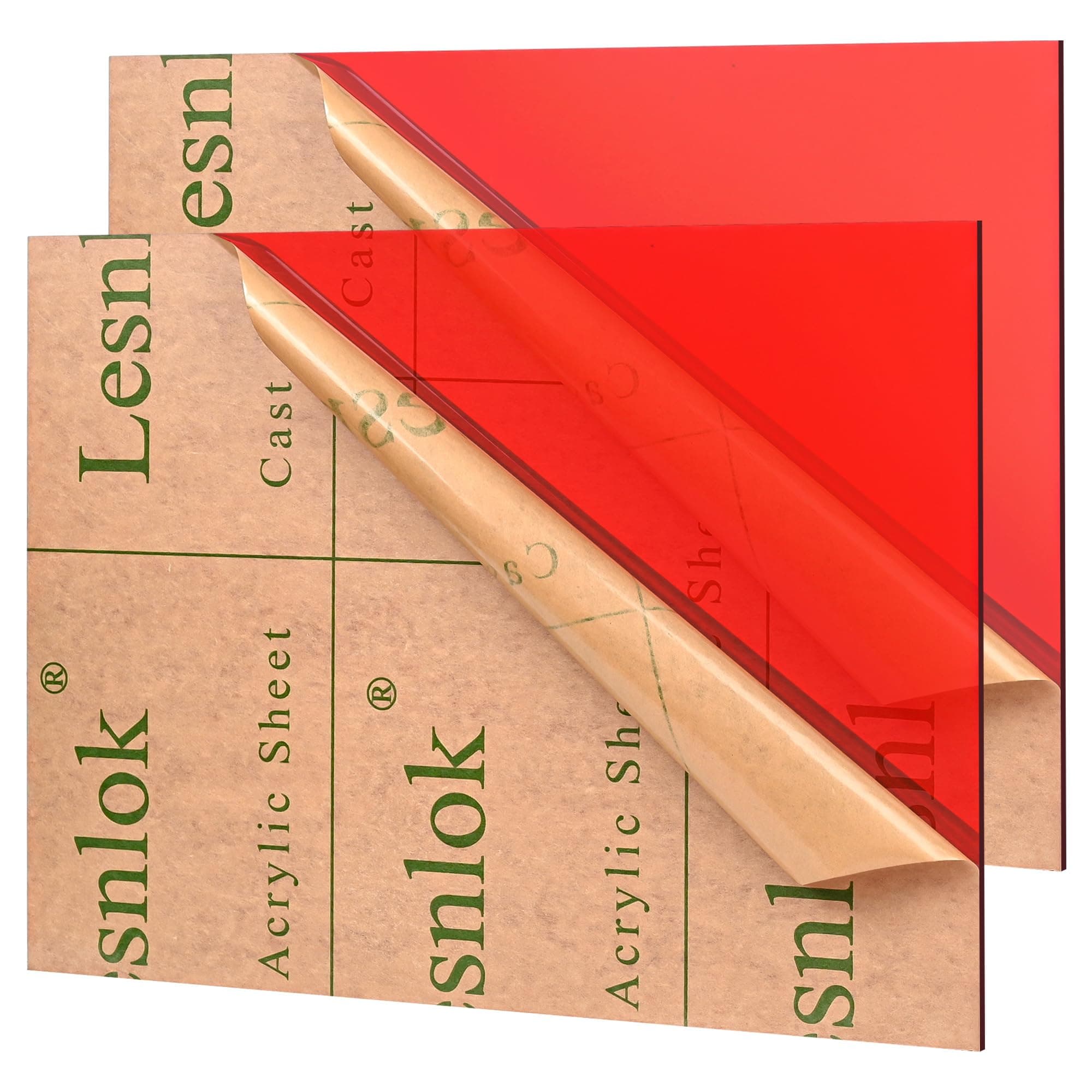 12"x 16" Red Acrylic Sheets 1/8 inch