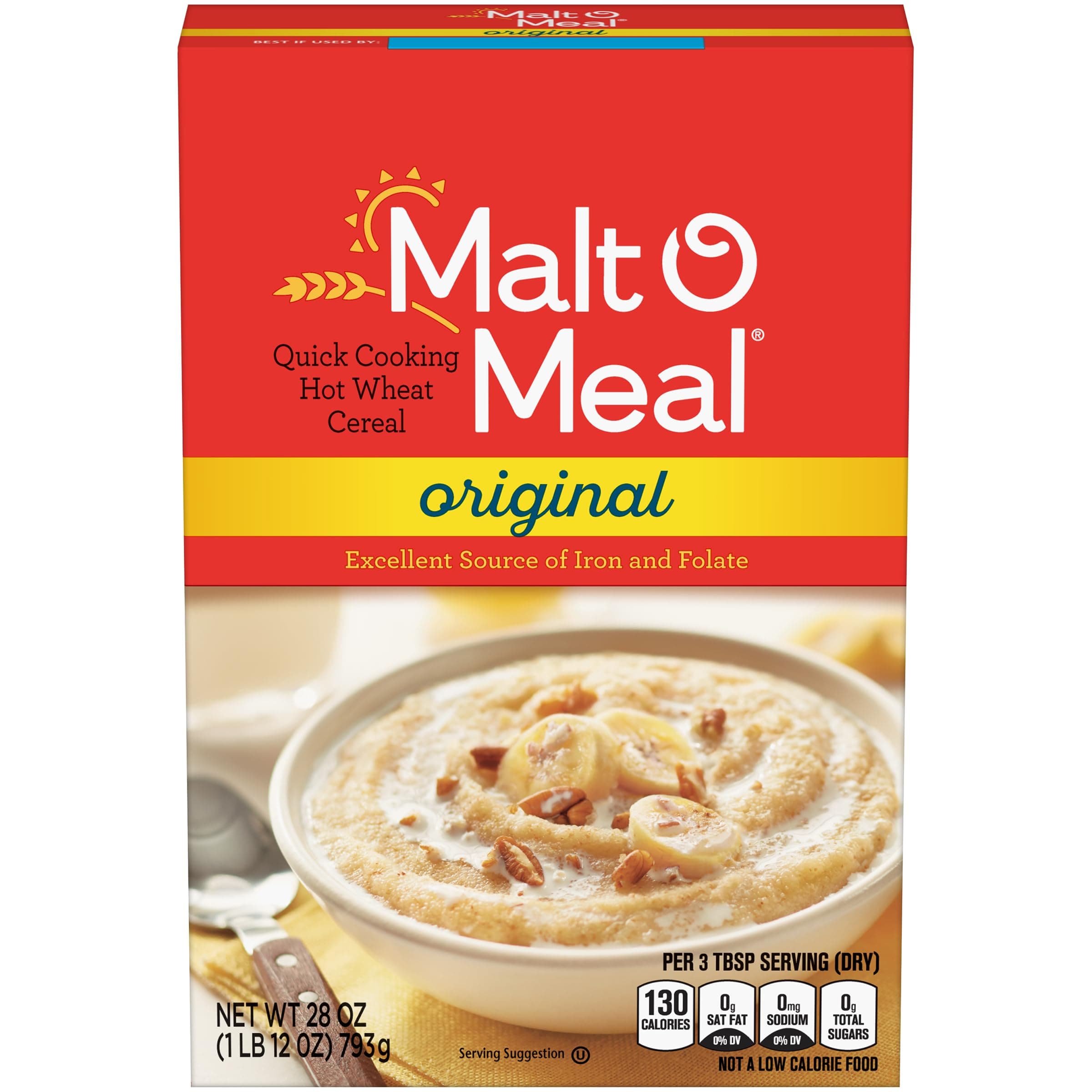 Original Malt-O-Meal Hot Breakfast Cereal, Quick Cooking, 28 Ounce – 1 count