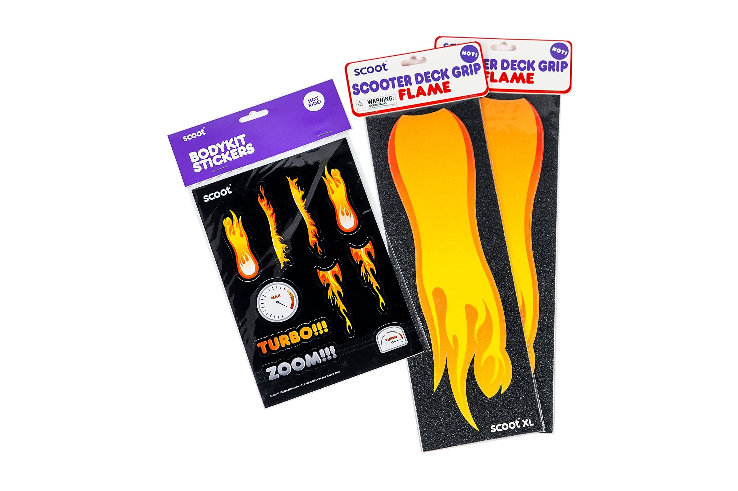 SCOOT Scooter Deck Grips & Stickers (Red)