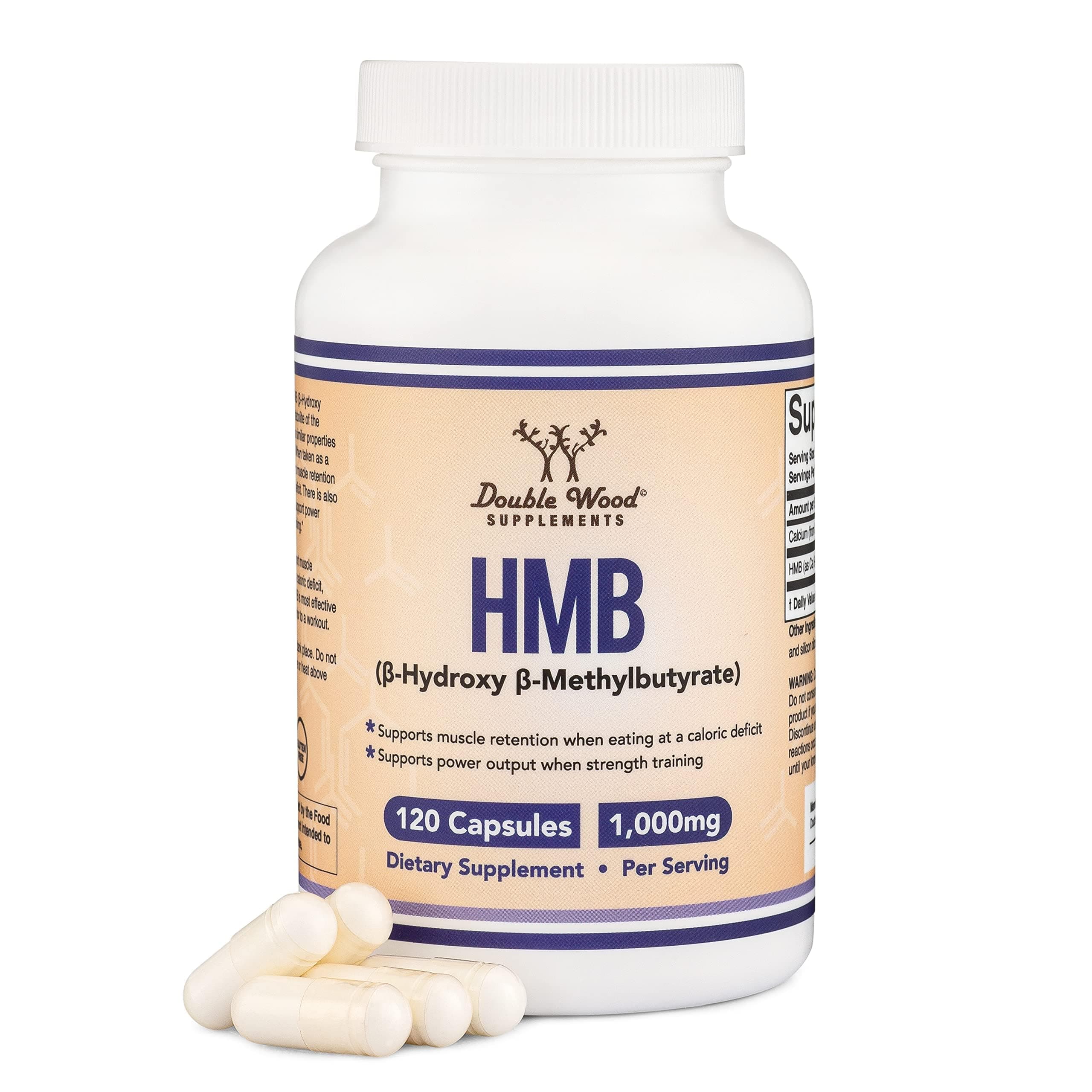 Double Wood Supplements Hmb - 120 X 1000 Mg Capsules