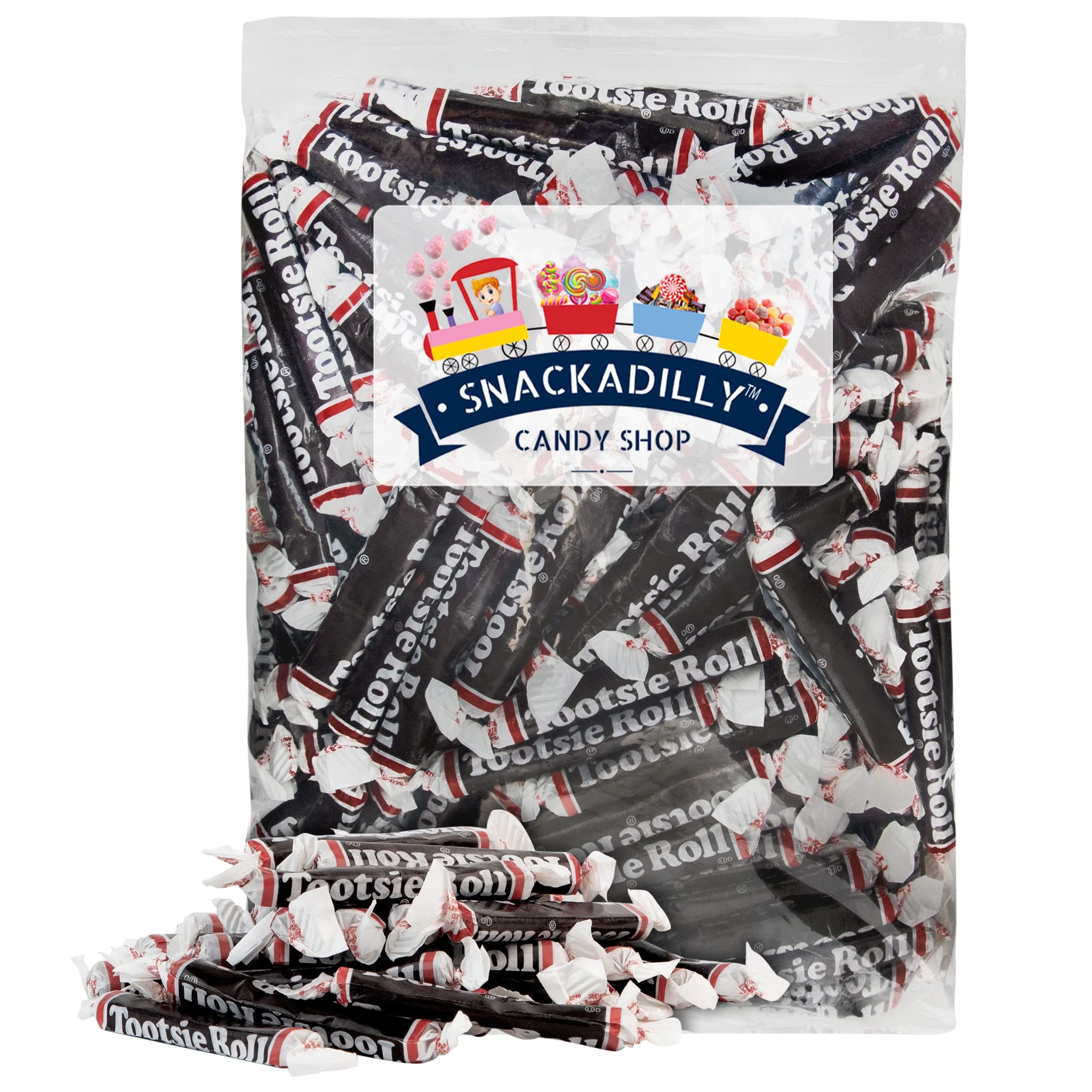 Original Chocolate Taffy Candy - VALUE SIZE 4.5 Lbs. (72 oz.) Bulk Family Size of Delicious Large Taffy Rolls