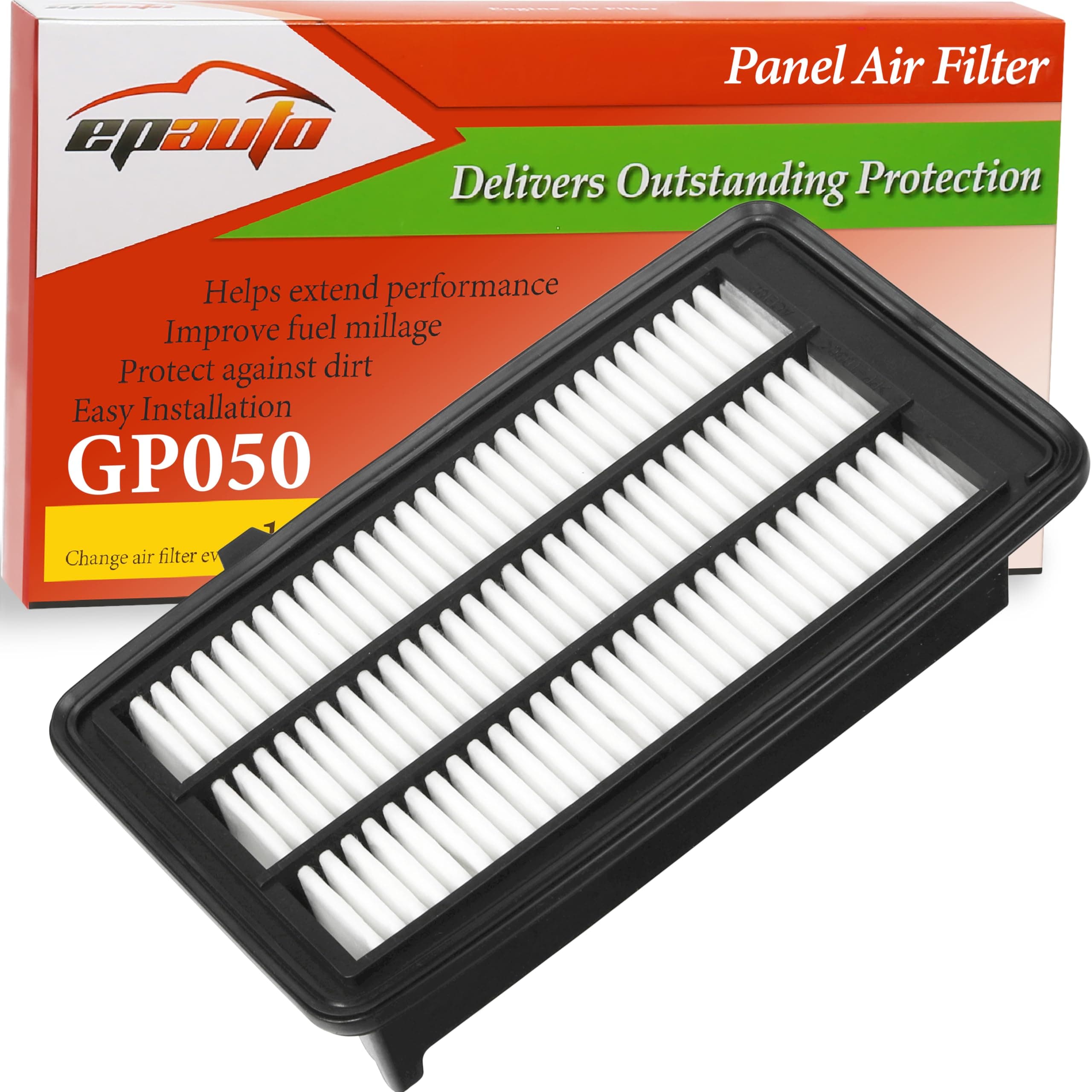 GP050 (CA12050) Engine Air Filter, Replacement for Honda Civic 1.5L (2016–2021), CR-V 1.5L (2017–2022) – Rigid Panel Filter for Fuel Efficiency and Engine Protection