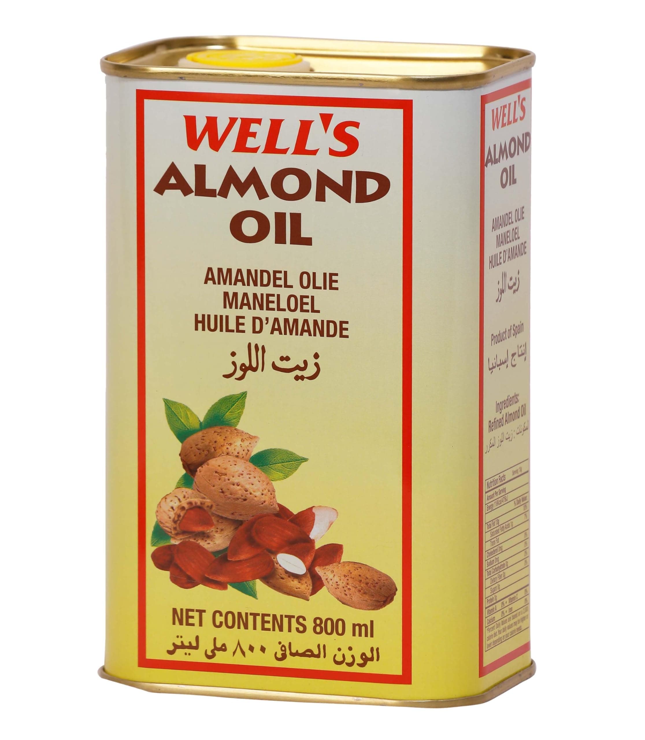 Wells Almond Oil 800 Ml