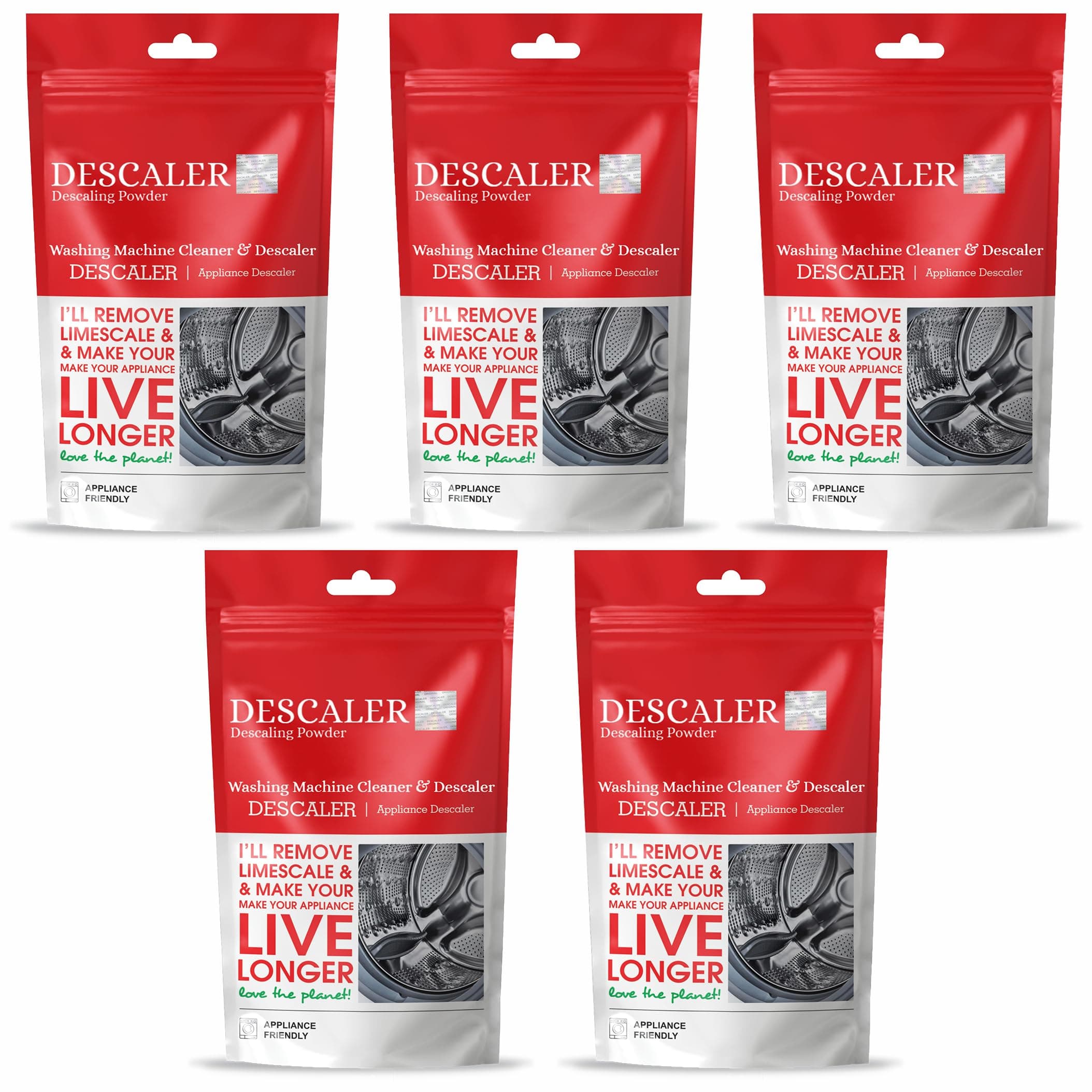 Washing Machine Cleaner, Descaler For Washing Machine Front Load And Top Load, Washing Machine Cleaning Powder, Descaling Powder For Washing Machine 100 Gm (Pack Of-5)