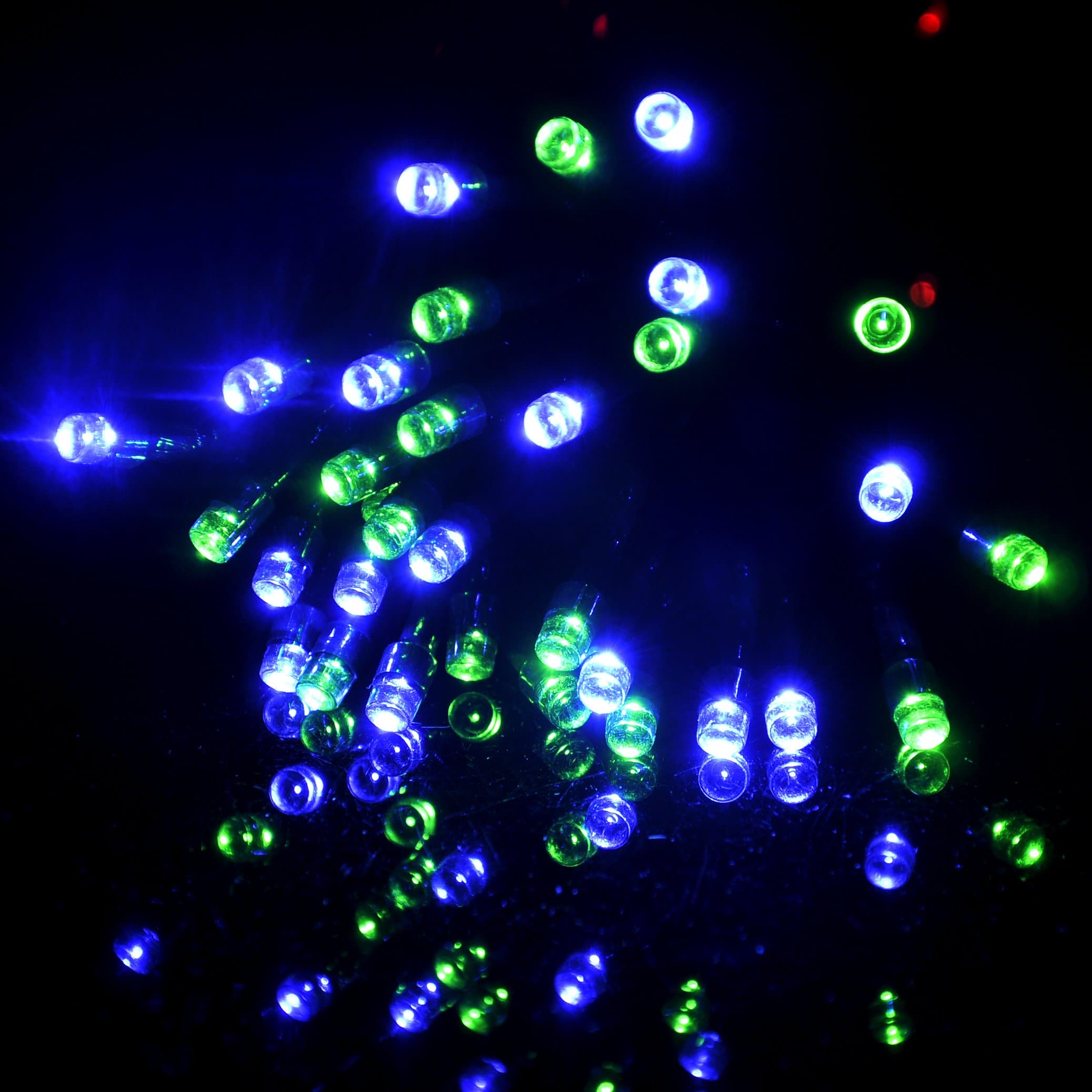 Lycheers Solar Powered 100 LED Fairy String Lights for Outdoor, Garden, Home, Christmas Party, Waterproof (Multicolor)