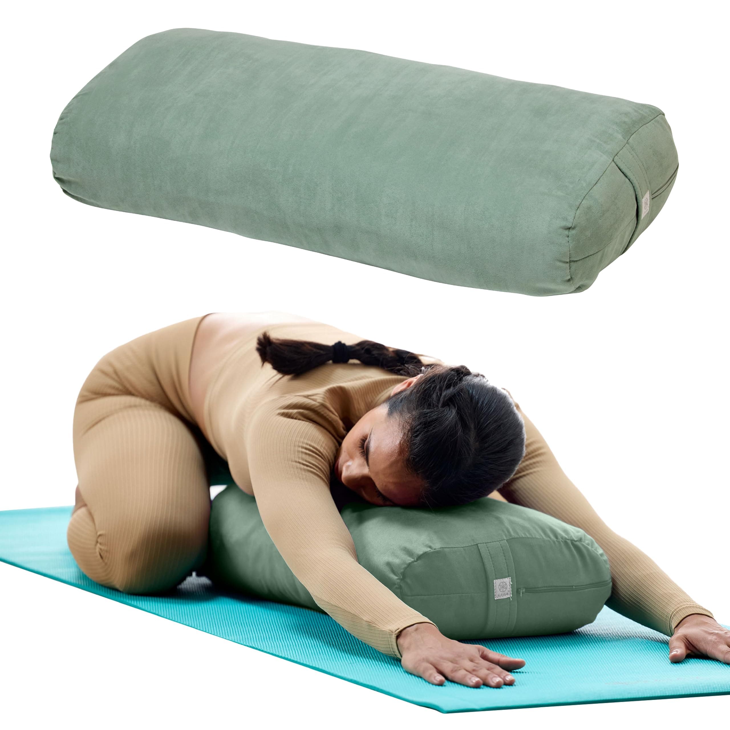 Gaiam Yoga Bolster Rectangular Meditation Pillow