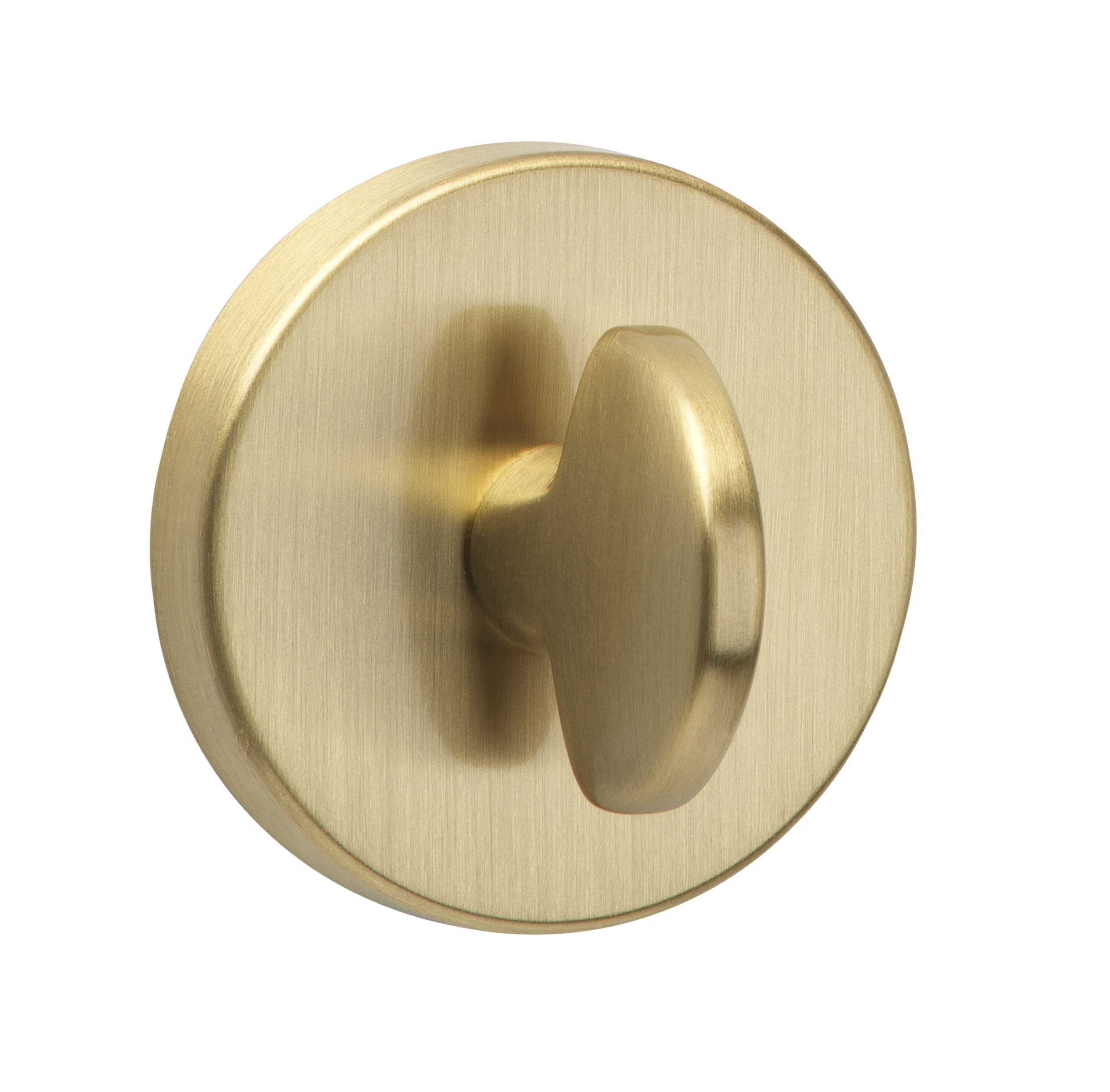 URFIC 18-398-02 Bathroom Escutcheon Brushed Brass Turn and Release Set
