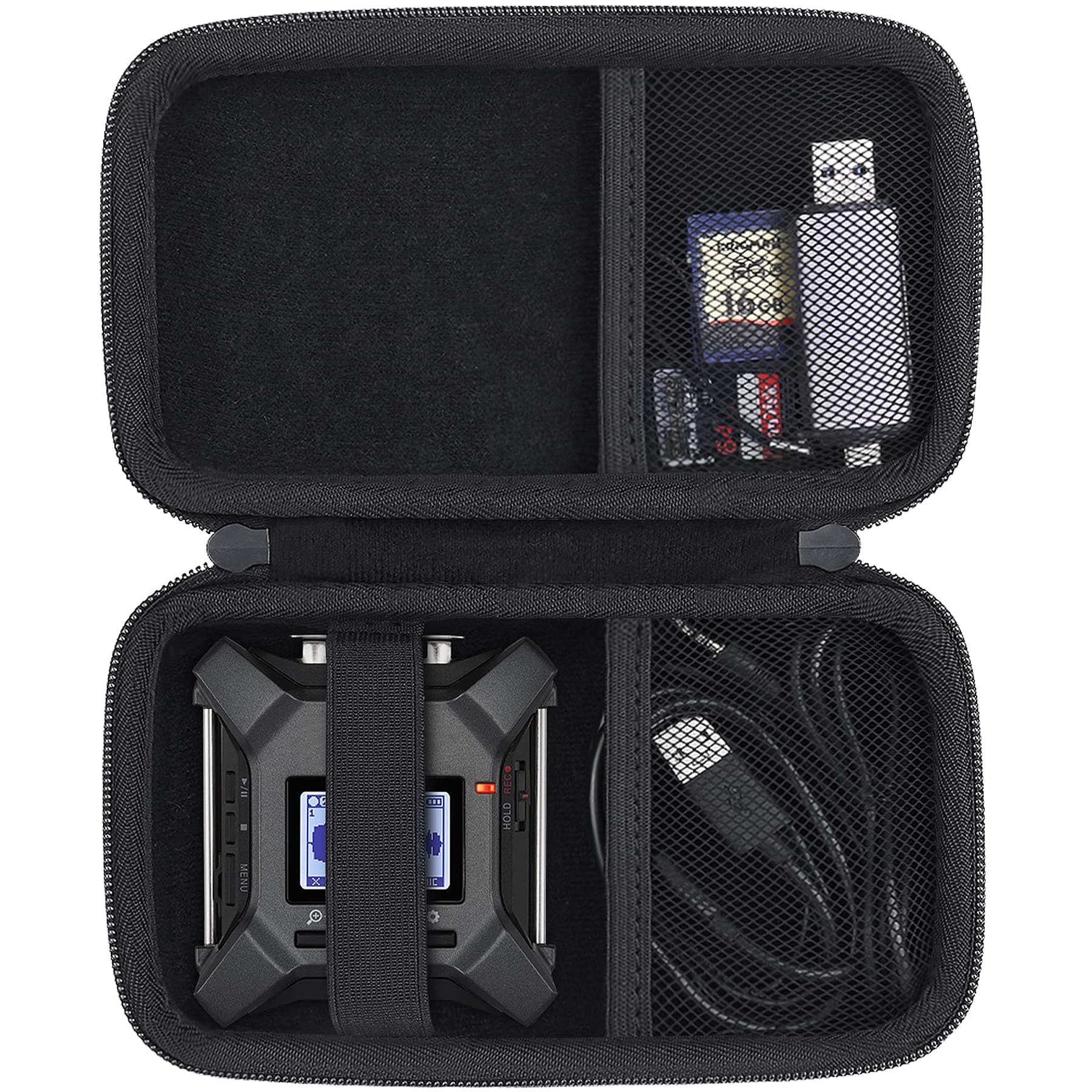 co2CREA Hard Case Replacement for Zoom F3 Field Recorder For Audio Recorder Devices, Black