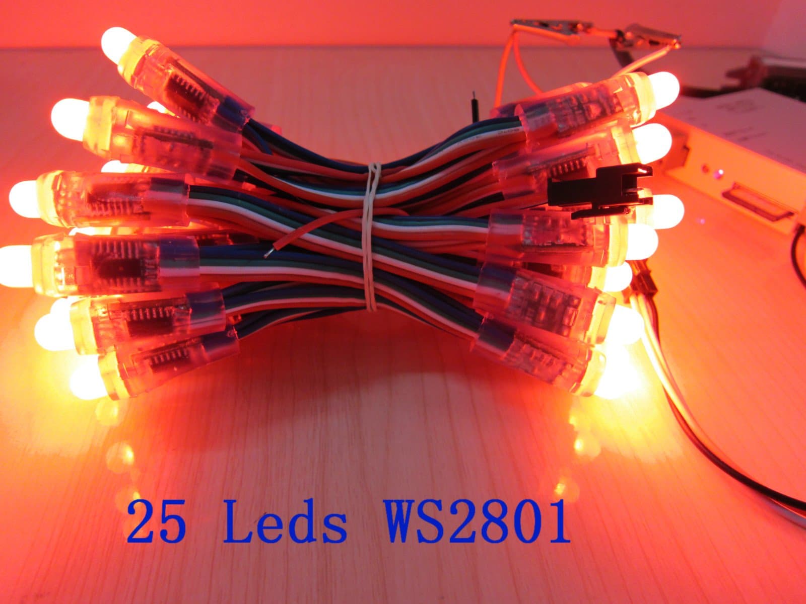 25 PCS LED Pixels WS2801 IC for Mood Color Accent TV Television AMBILIGHT Home Theatre Lights KIT