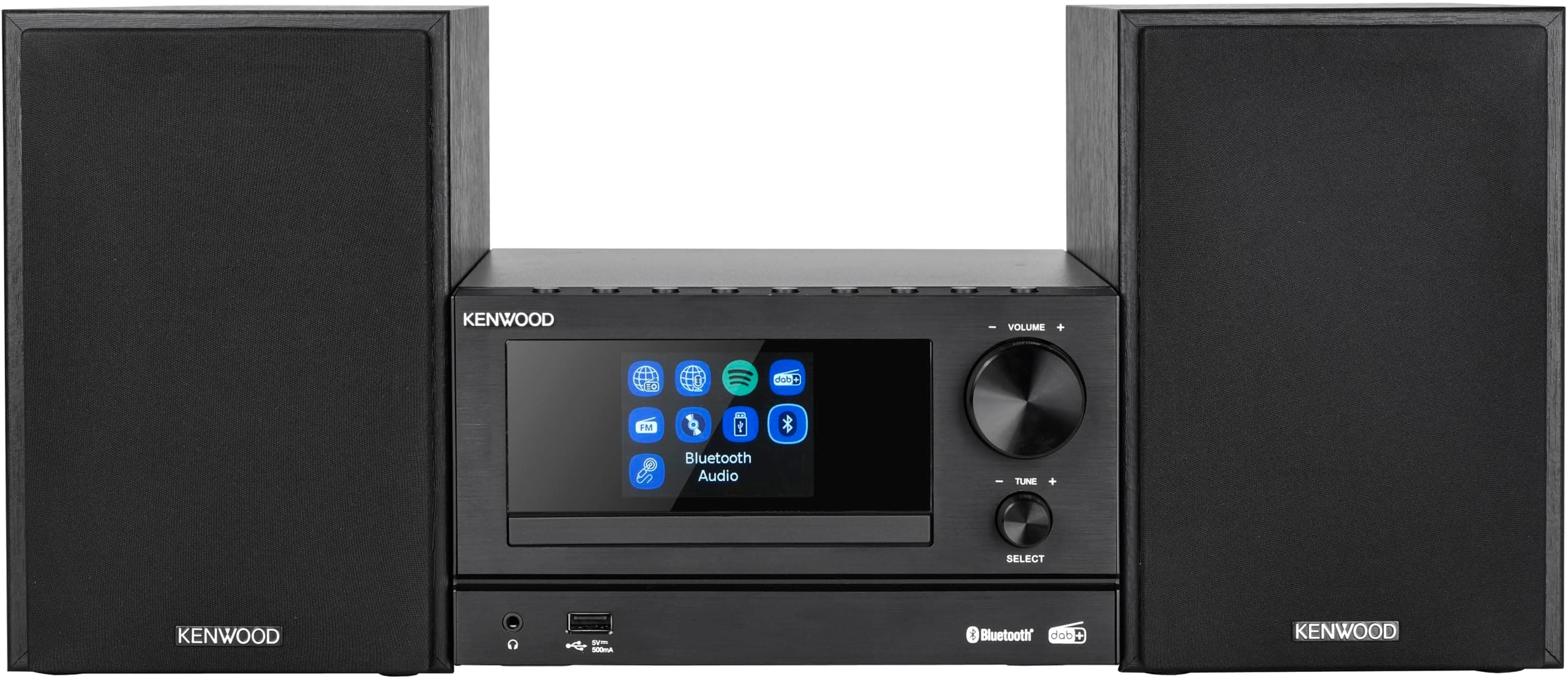 M-7000S-B Black Micro System with Bluetooth, USB, CD and Dab + FM Radio
