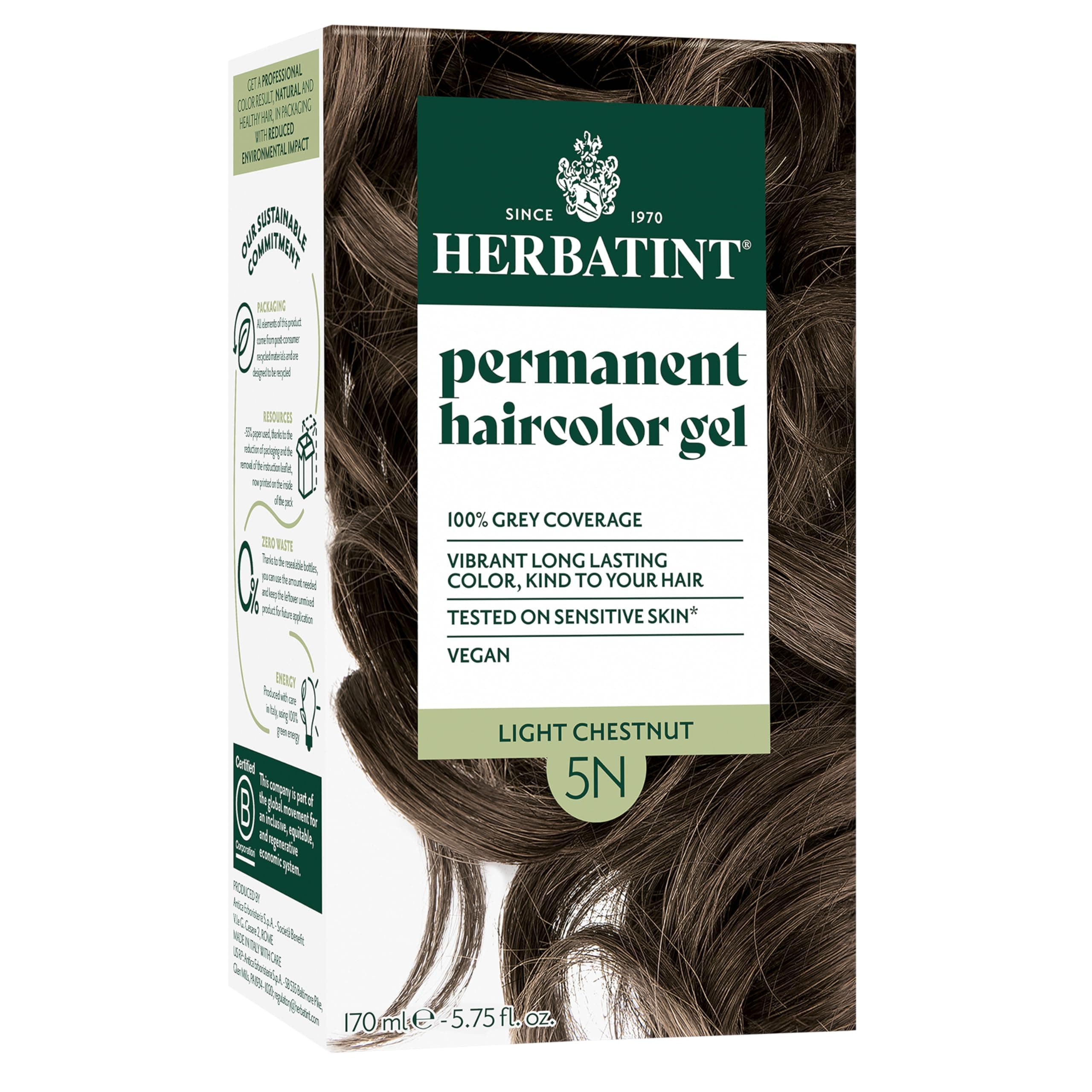 Herbatint Herbatint Permanent Light Chestnut (5N), 120 ml (並行輸入品)