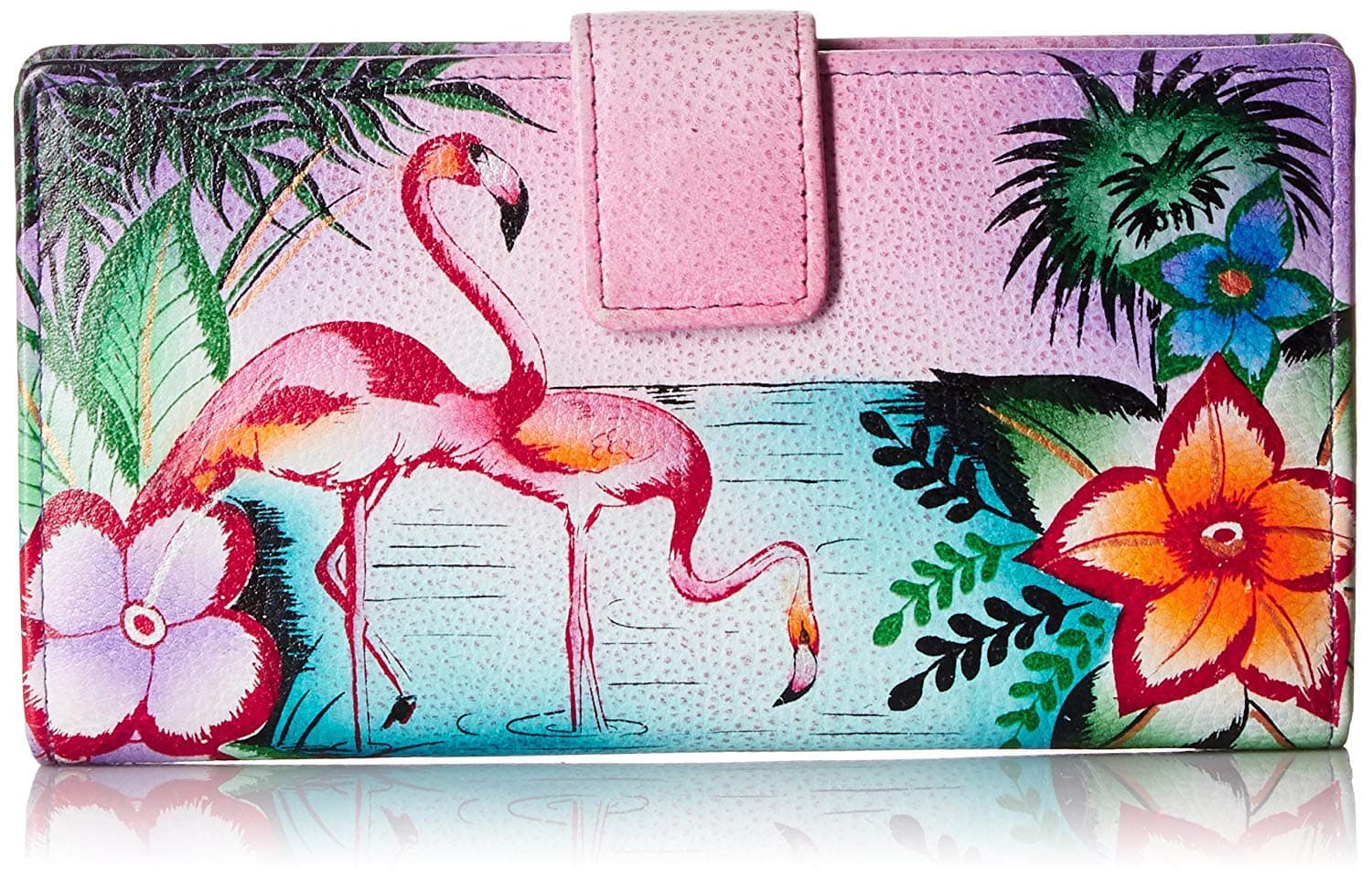 Women’s Hand-Painted Genuine Leather Two Fold Wallet