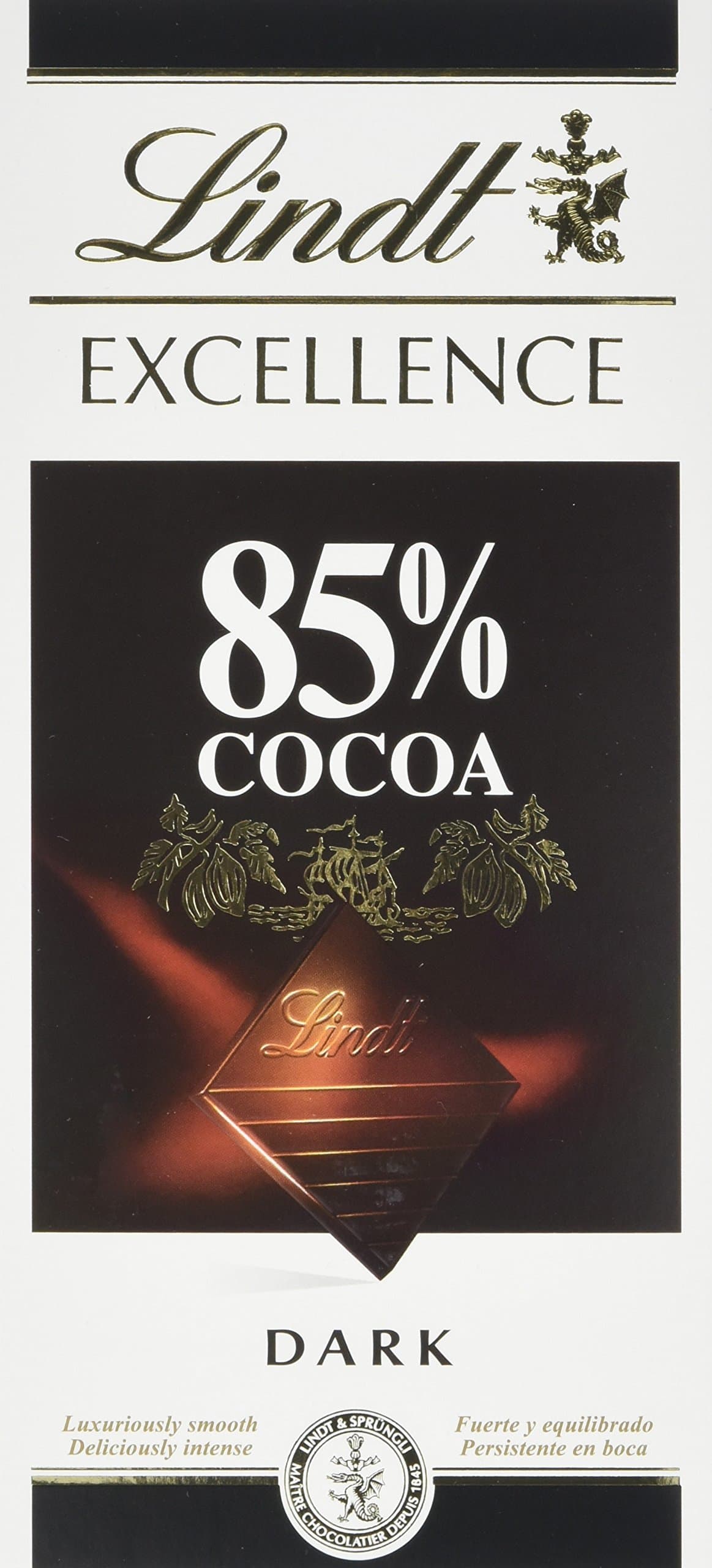 Excellence 85 Percent Dark Chocolate Bar, 100 g, Pack of 20