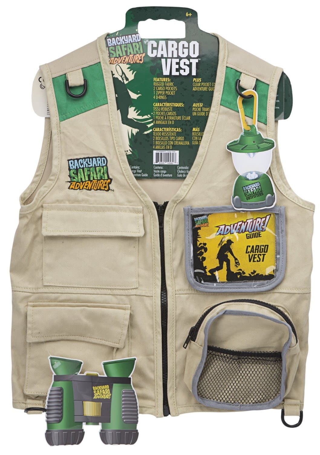 Backyard Safari Cargo Vest Kids Outdoor Activity