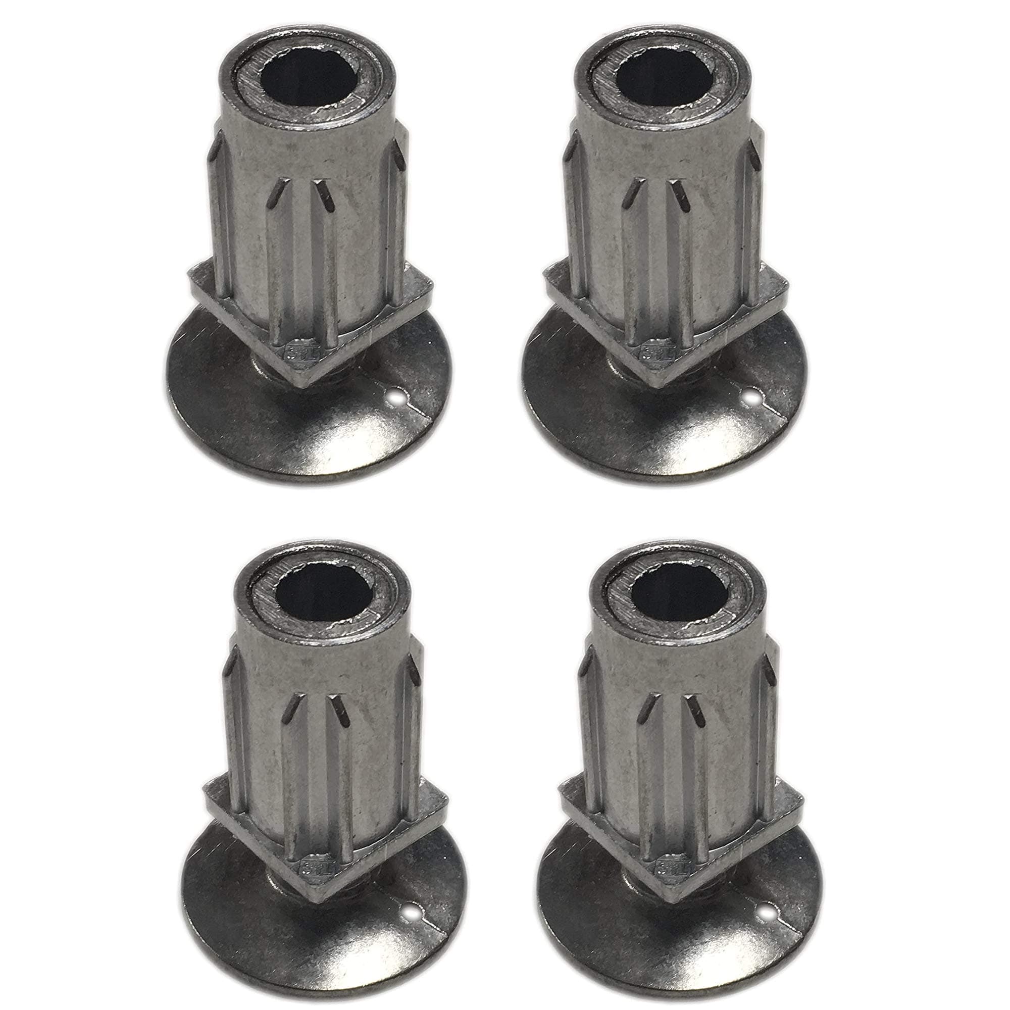 4 x 30mm STAINLESS STEEL SQUARE TABLE LEGS ADJUSTABLE FEET FOOT TABLE SINK UNIT