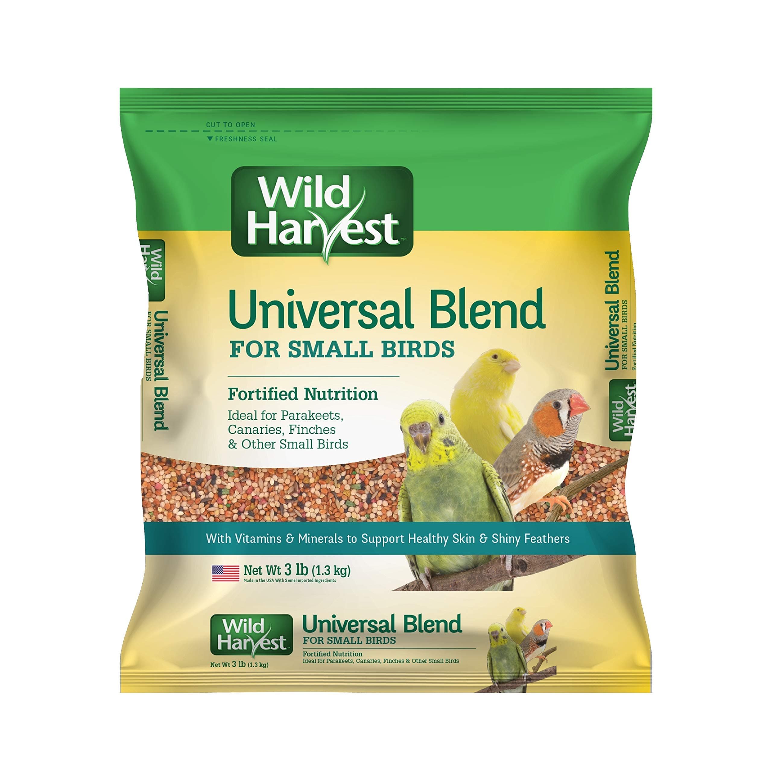 Wild Harvest Birdseed Collection: Daily blends and advanced nutrition for parakeets, canaries, finches, cockatiels, parrots and more.