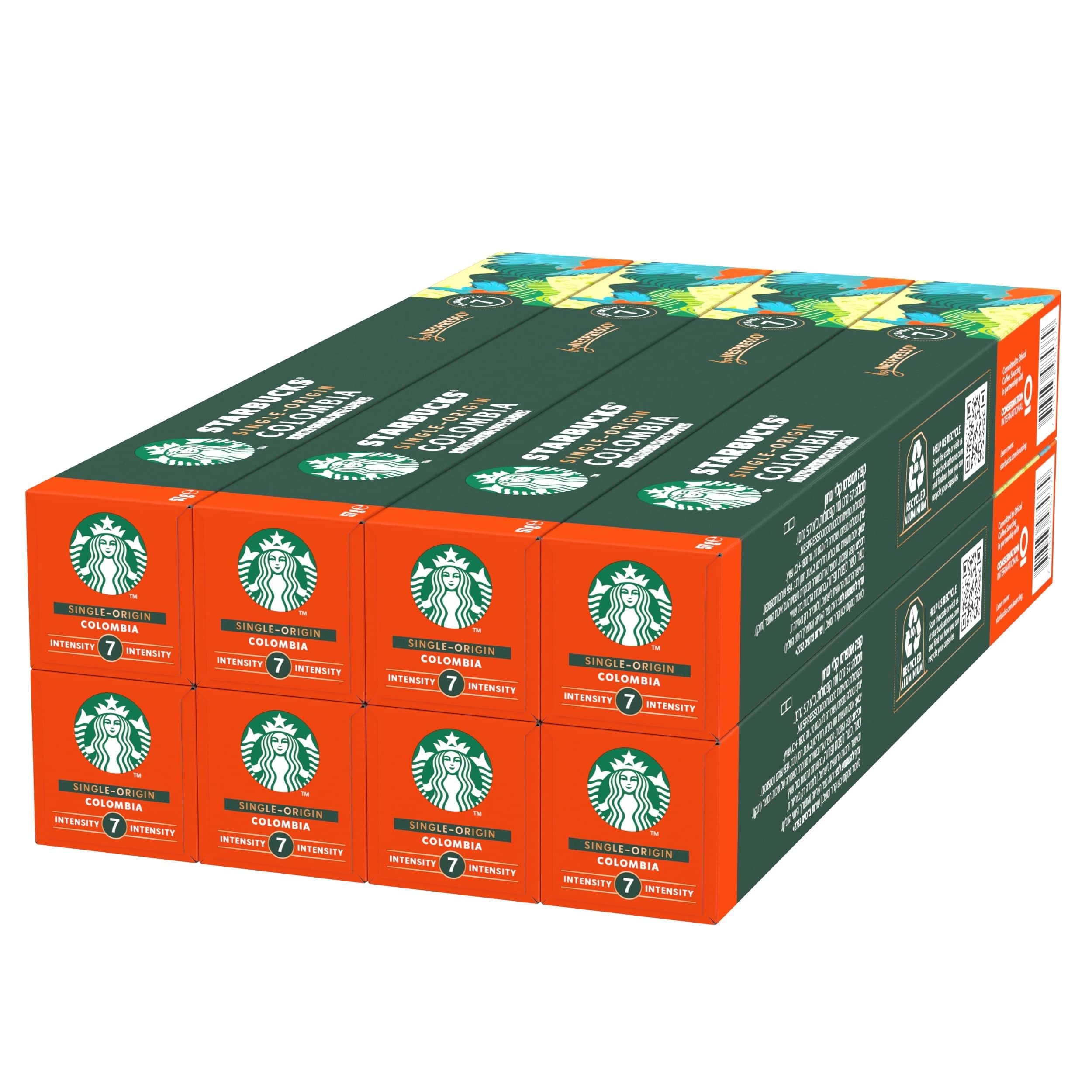 Starbucks Single-Origin Colombia by Nespresso Original Line Coffee Capsules Pack of 8