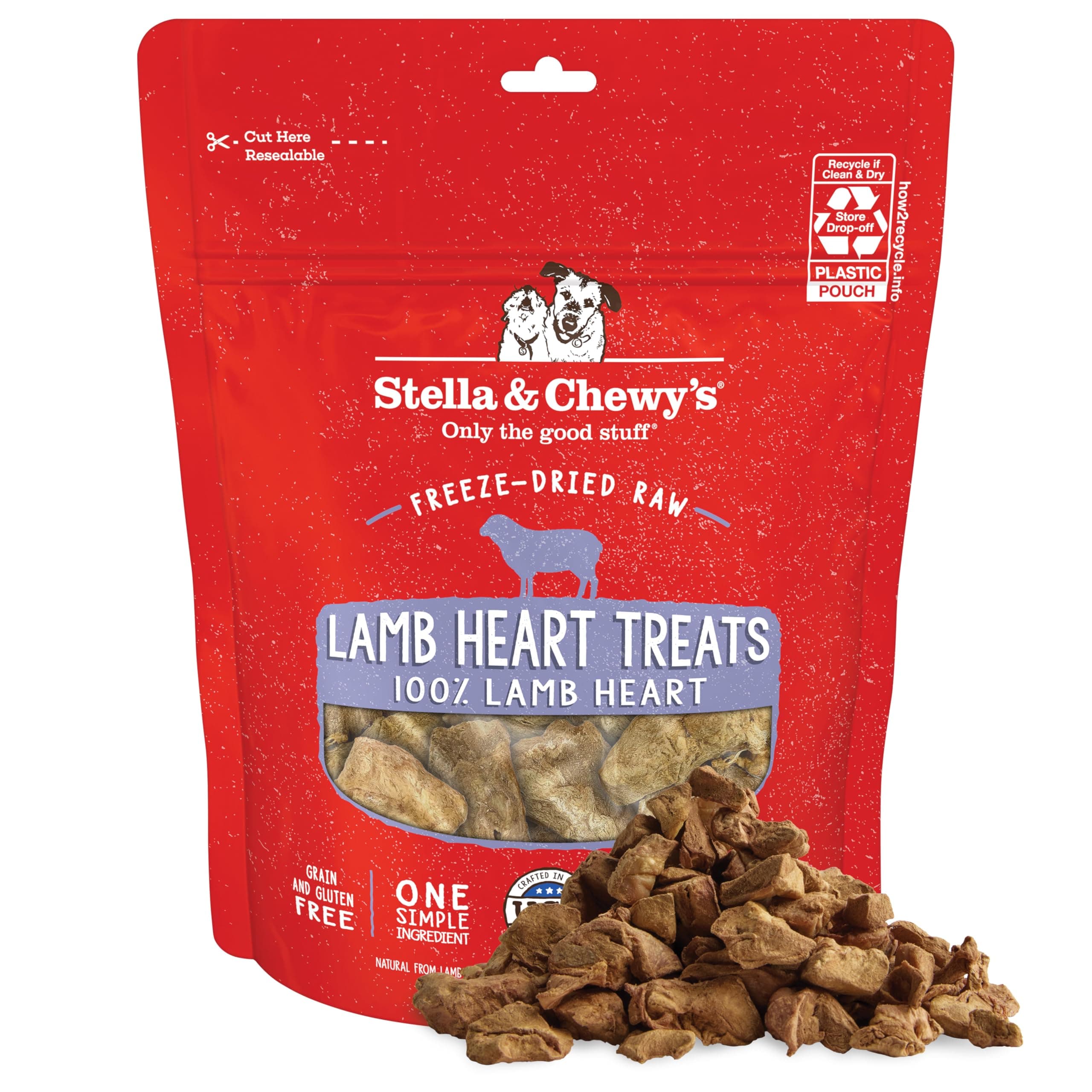 Stella & Chewy's- Lamb Heart Treats - 3 oz
