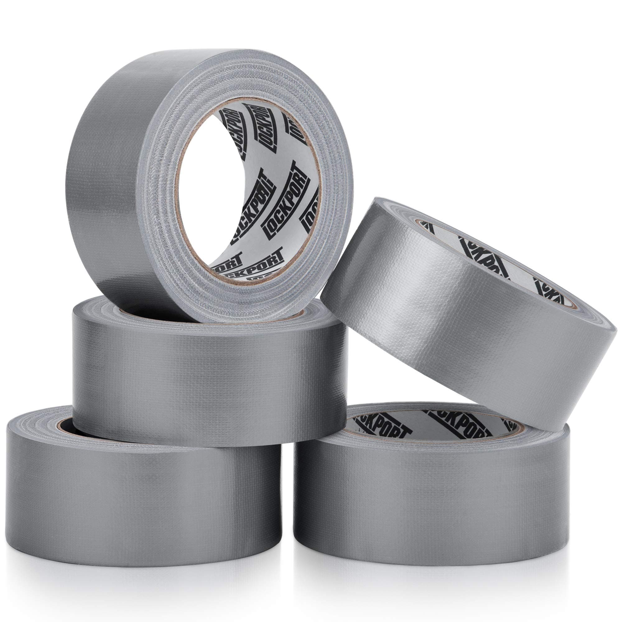 – Silver Duct Tape - 90ft x 2in - Multi Pack Heavy Duty Waterproof - Gray for B2B, Home Use, DIY, Projects and Repairs (5-Pack)