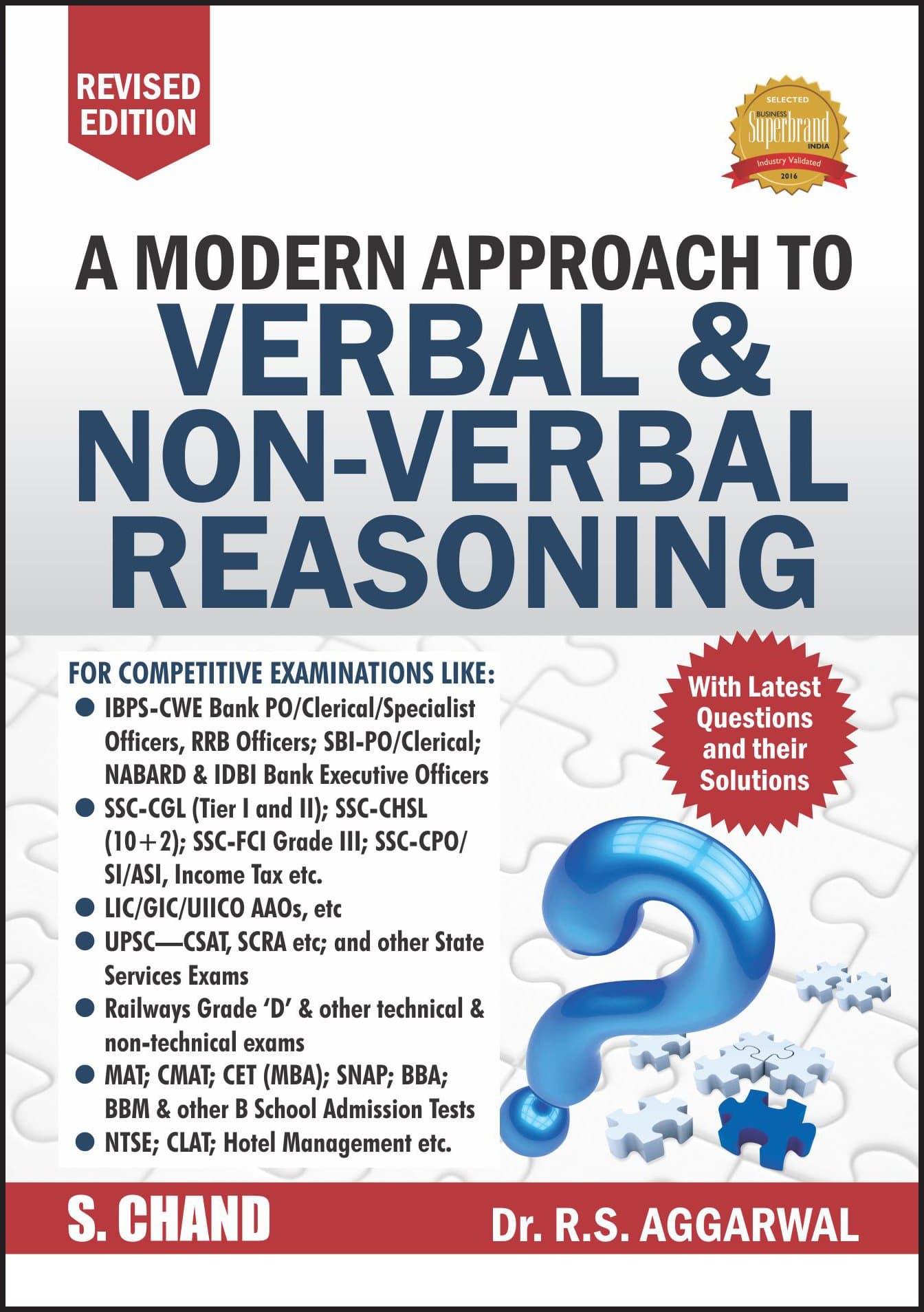 A Modern Approach To Verbal & Non-Verbal Reasoning By R.S. Aggarwal (Old Edition)