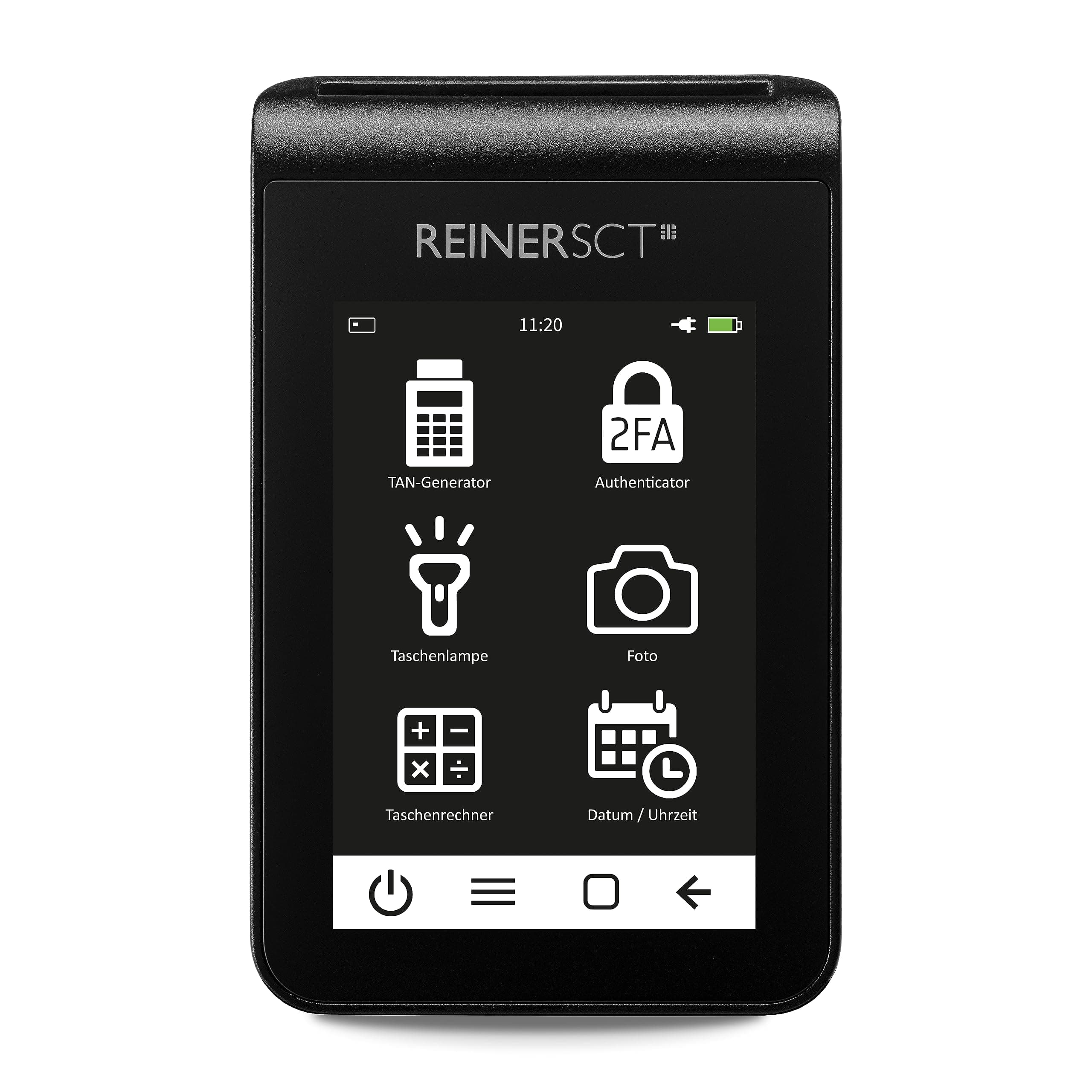 REINER SCT tanJack Deluxe Premium TAN Generator and Authenticator for Online Banking with ChipTAN QR and @rt-TAN Photo, Black