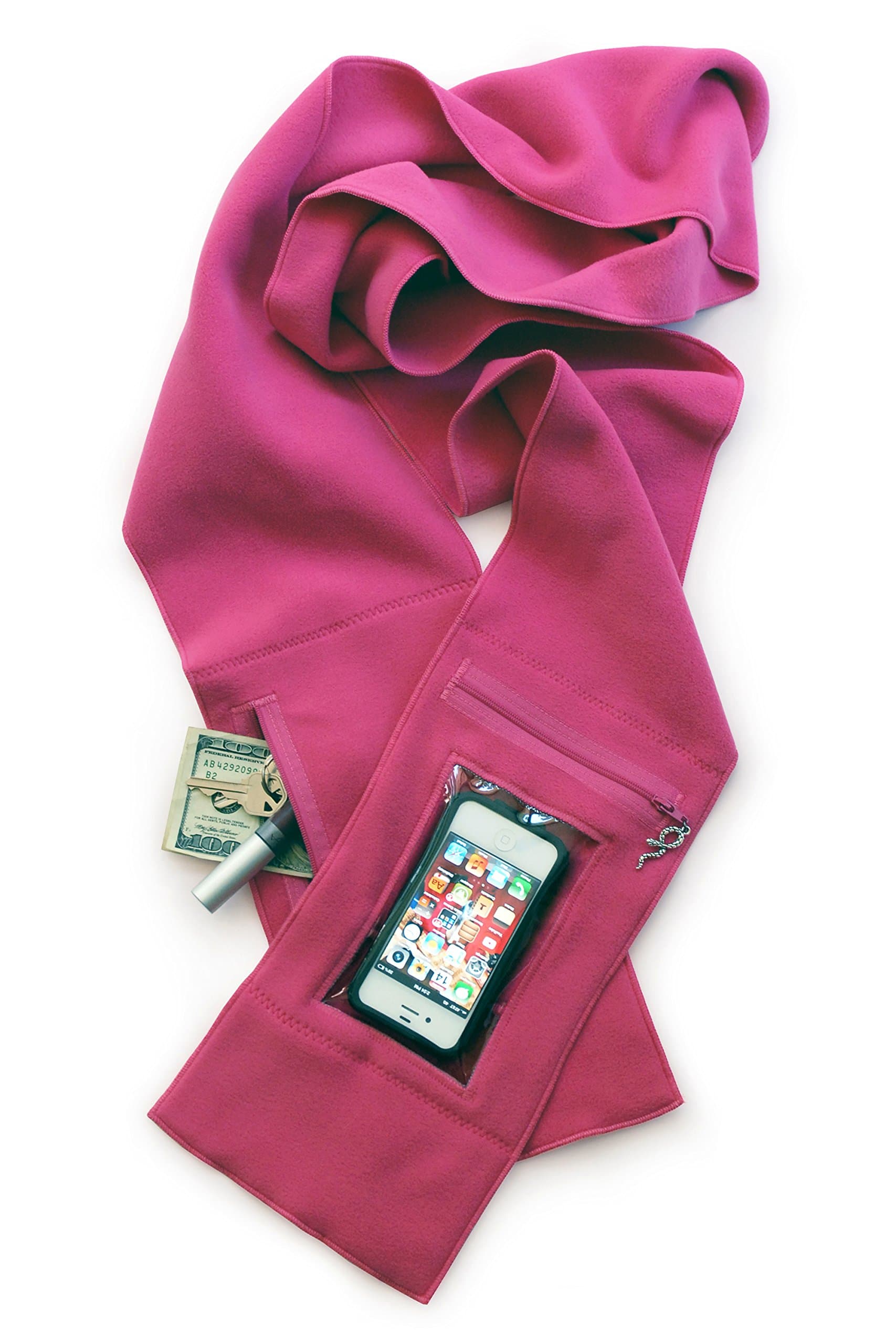 Peepsnake Smart Phone Scarf, Clear Touch Pocket, Back Camera Window, Xtra Pouch
