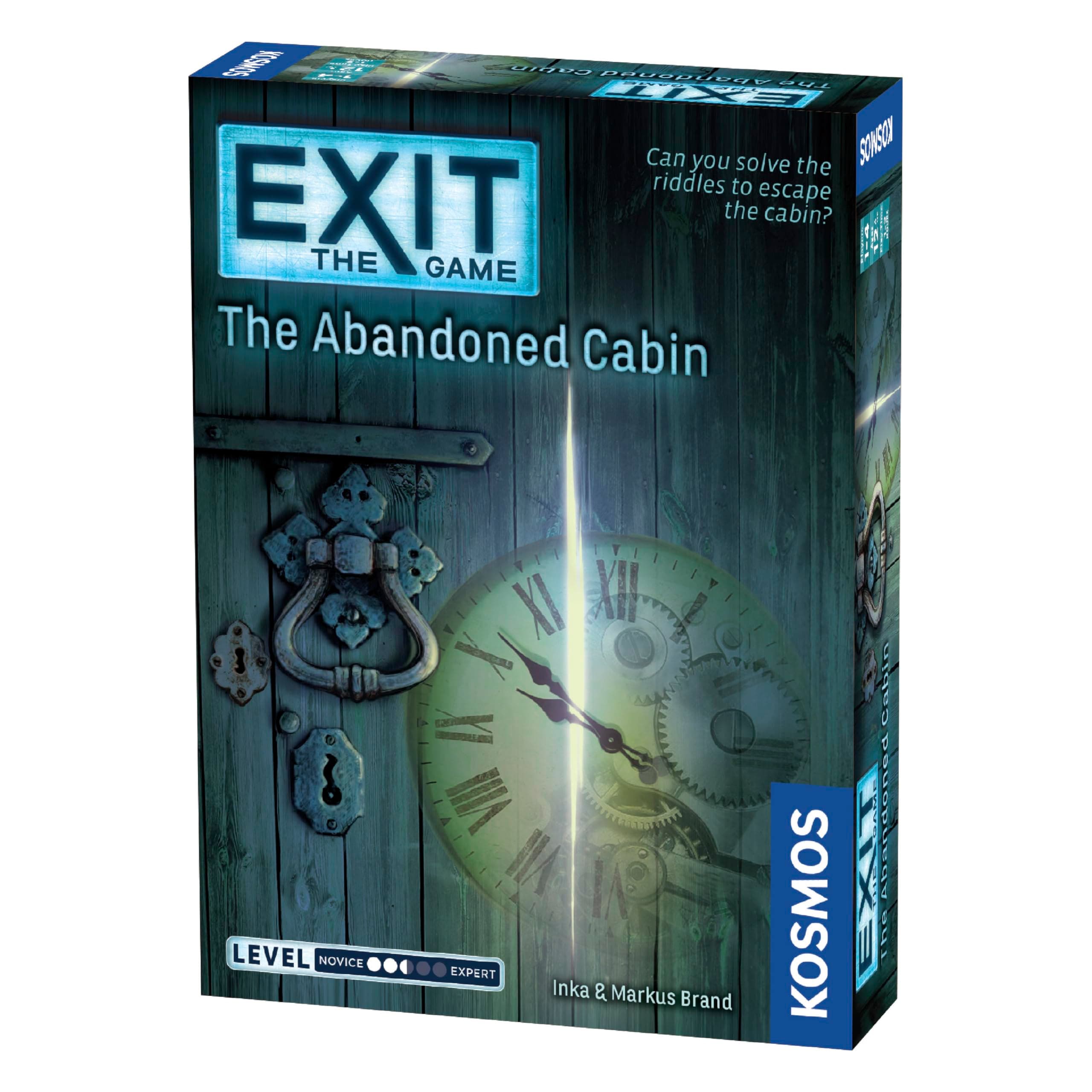 Exit: The Abandoned Cabin - Escape Room Game for Home, 1-4 Players, 1-2 Hour Playing Time, Single Use Materials, 12+