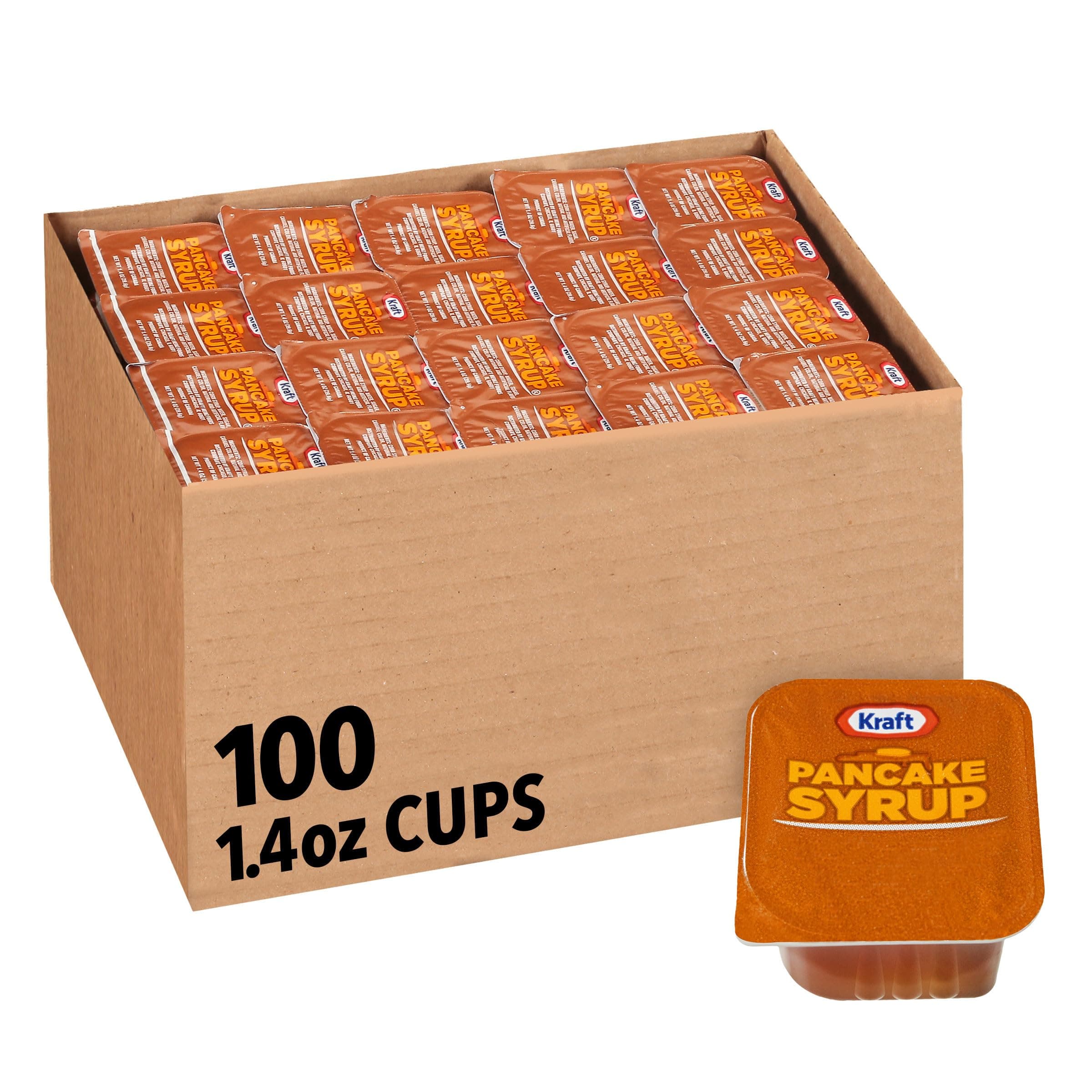 Kraft Pancake Syrup Single Serve Dip Cup (1.4 oz Cups, Pack of 120)