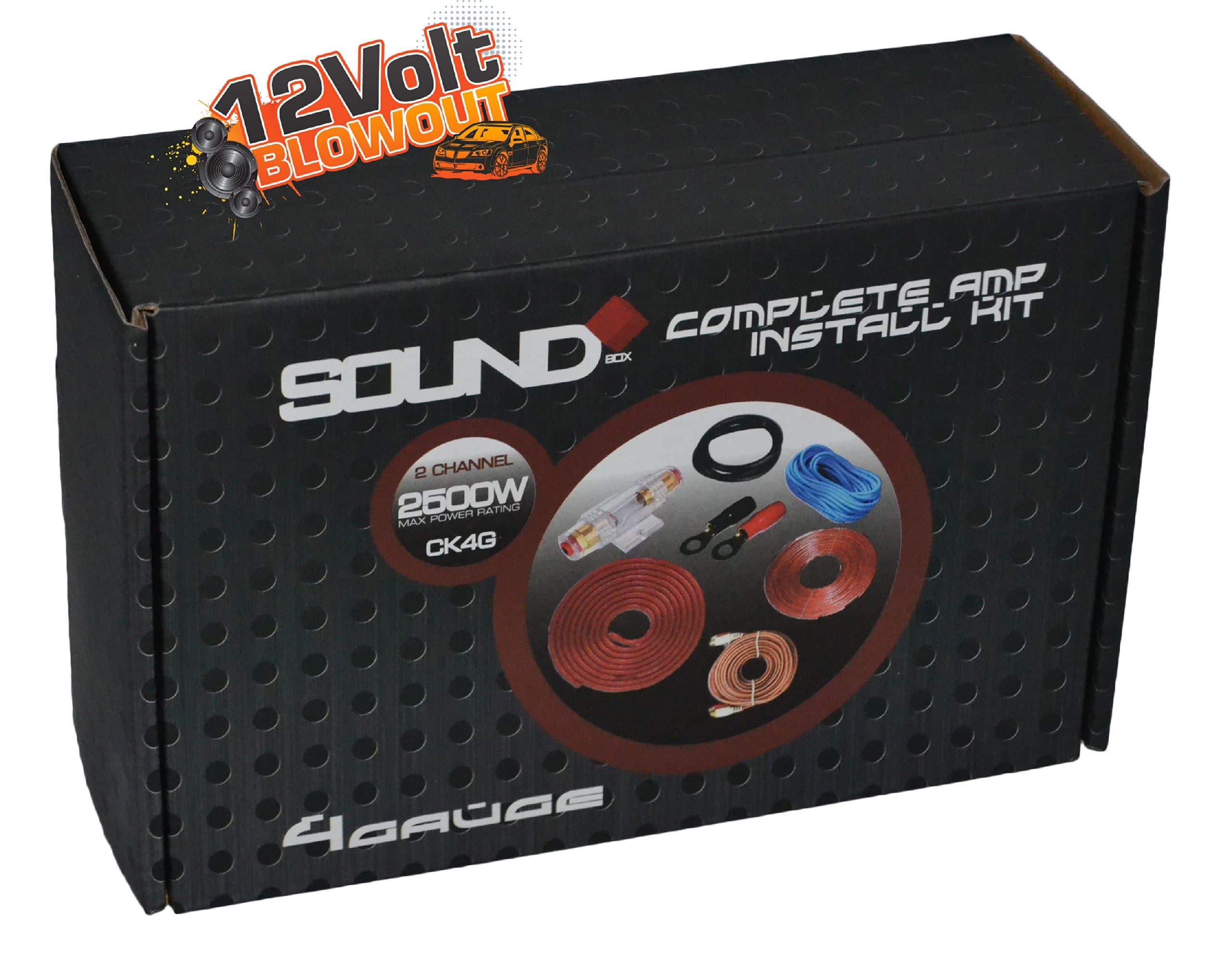 4 Gauge Amp Kit Amplifier Install Wiring Complete 4 Ga Installation Cables 2500W