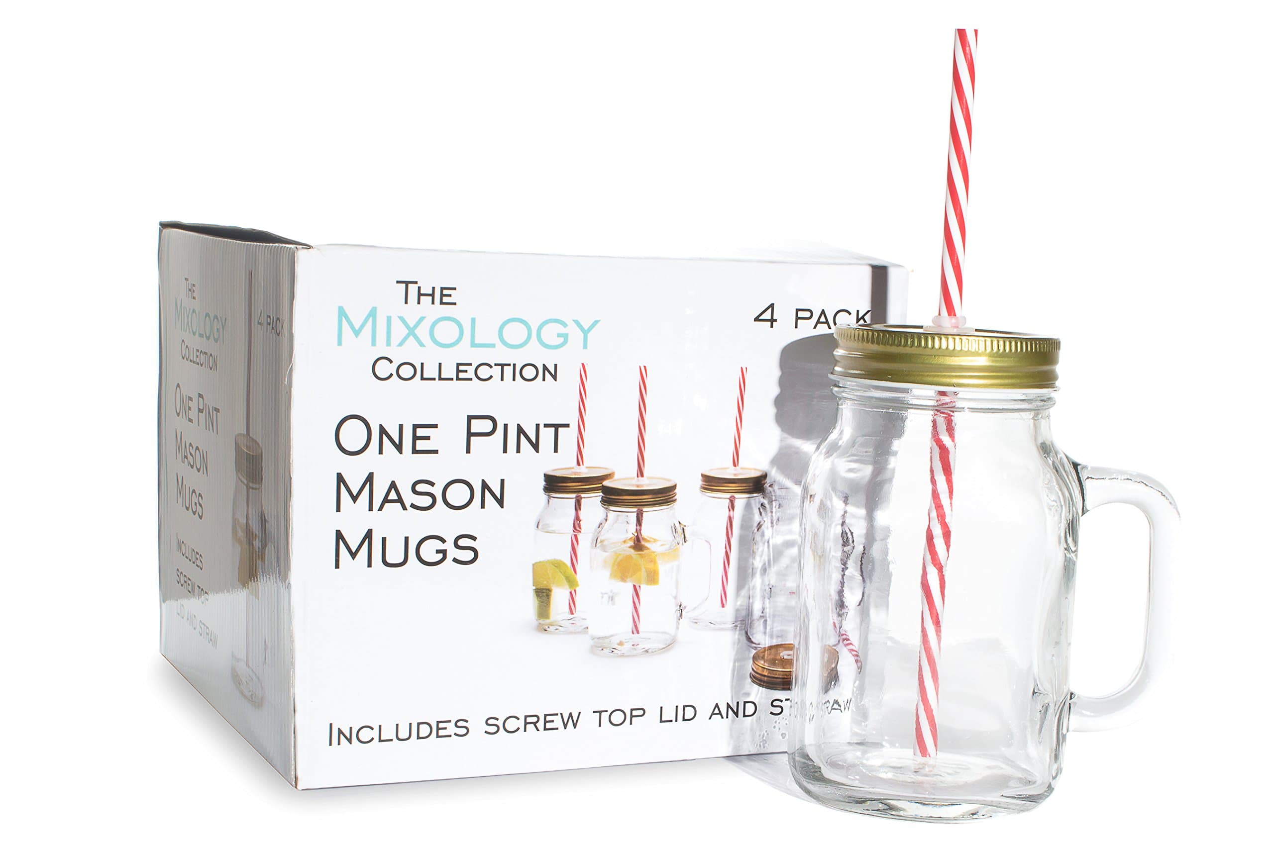 Mason Pint Jar - Set of 4