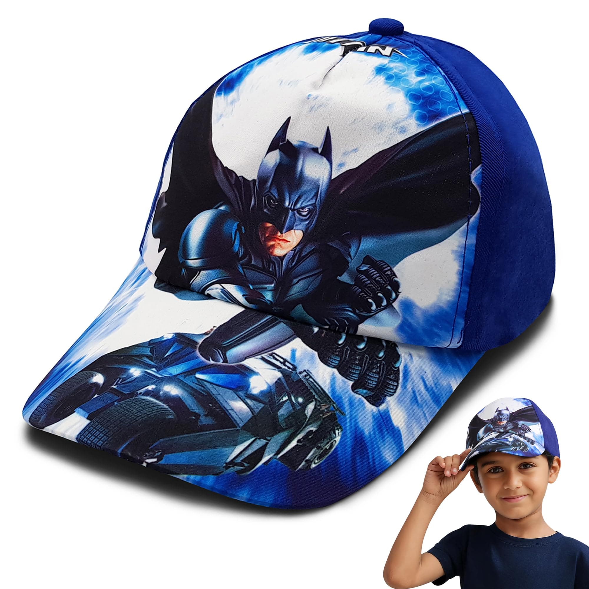 Kids Baseball Cap Adjustable Strap | Lightweight & Comfortable | Casual Wear Hat for Boys & Girls (4–10 Years)