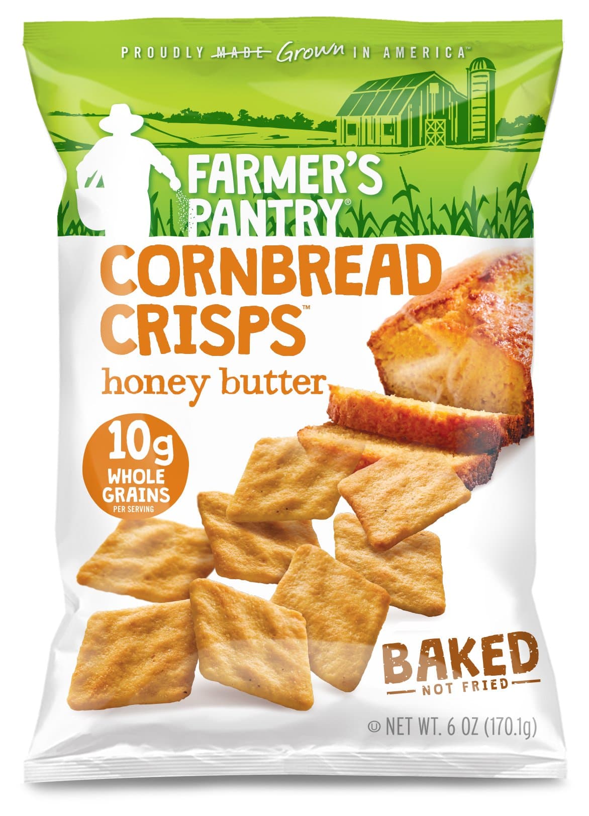 Honey Butter Cornbread Crisps, Original, 6 Ounce (Pack of 2)
