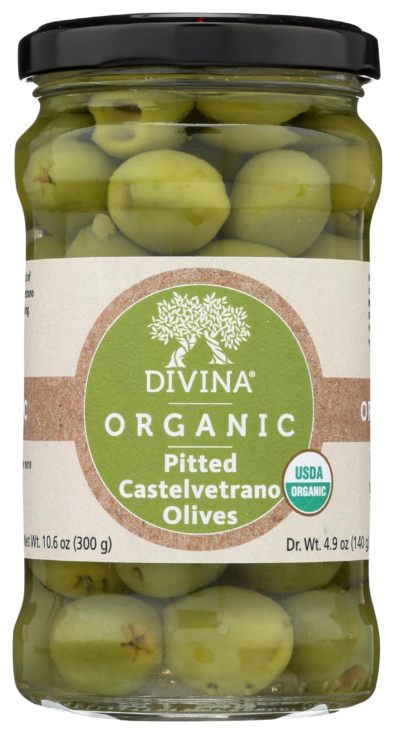 Organic Castelvetrano Pitted Olives, 10.6 oz