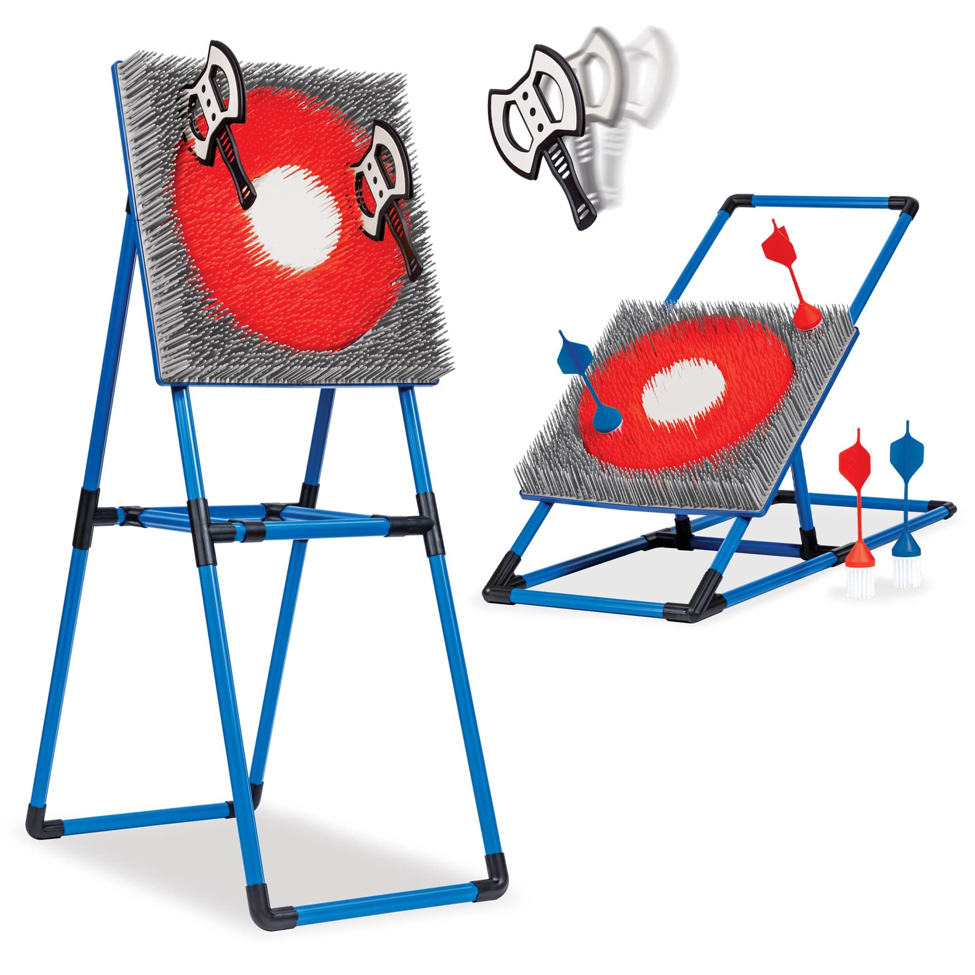 Eastpoint Axe Throw & Lawn Dart Target Sets - Bristle Axe Throwing Target & 2-in-1 Combo Backyard Game for Indoors and Outdoors