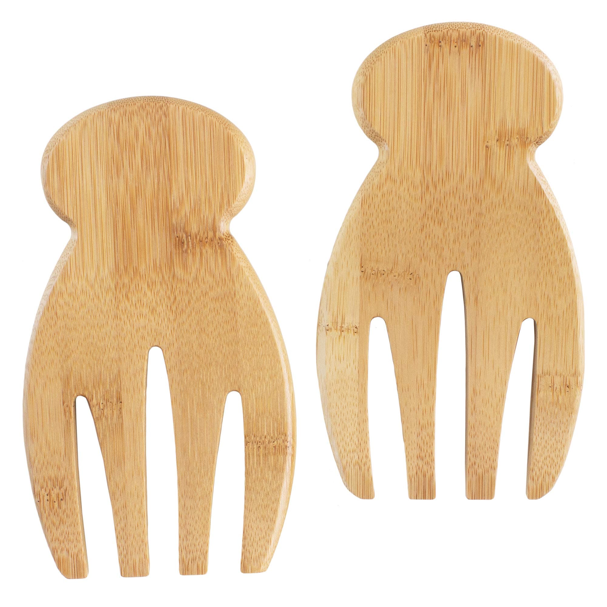 Salad Hands – Bamboo Salad Serving Utensils for Serving & Tossing