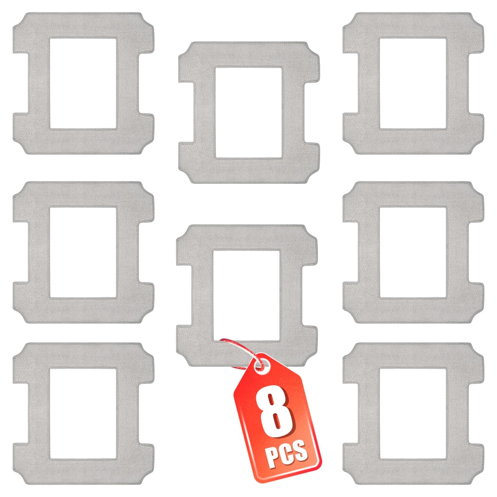 8 PCS Washable Mop Cloths Cleaning Rag for Ecovacs Winbot W1/ W1 Pro/ W2 Omni/ W2 Window Vacuum Cleaner Robot Replacement