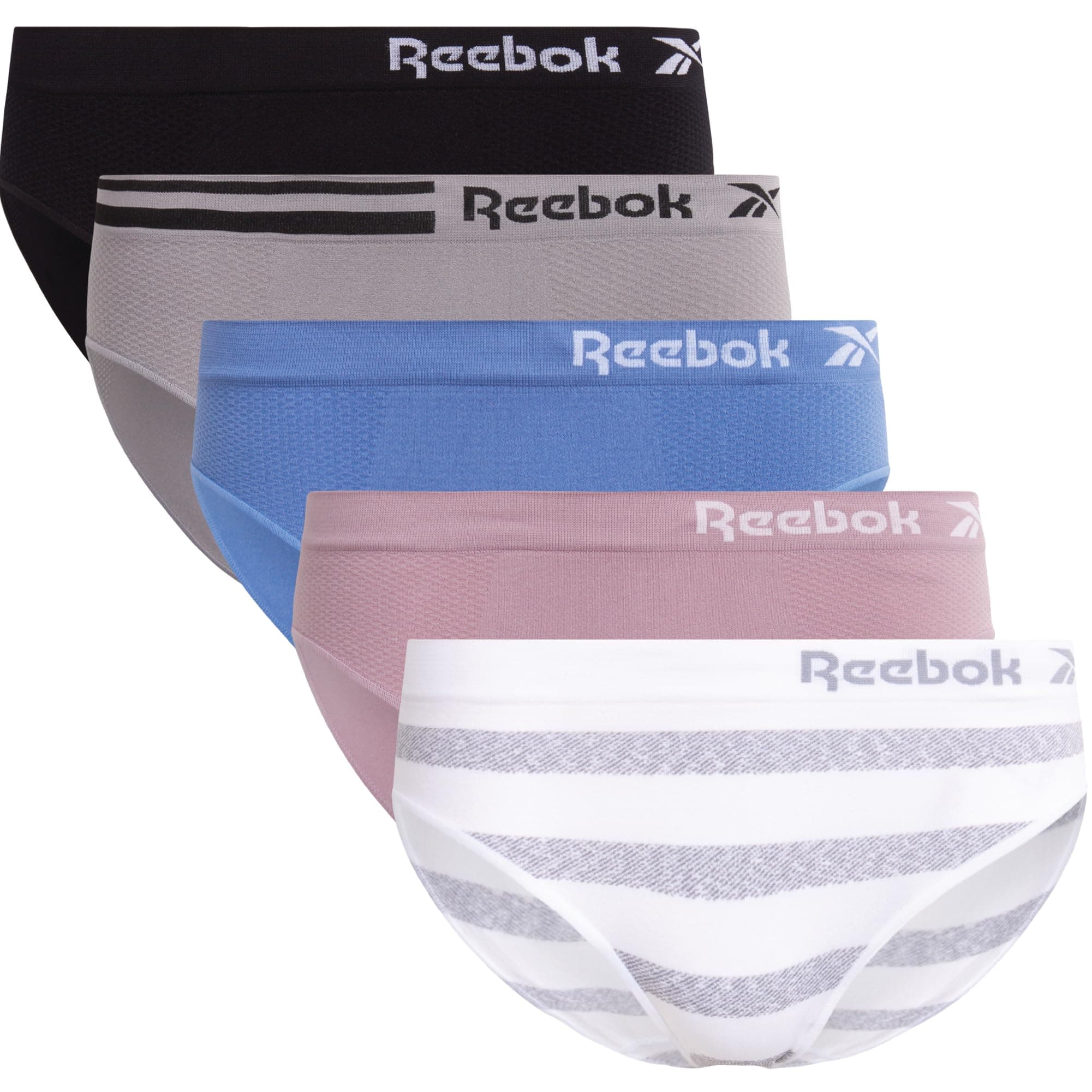 Womens Bikini Underwear - 5 Pack Soft Stretch Performance Tag Free Briefs Bikini Panties Seamless Underwear for Women