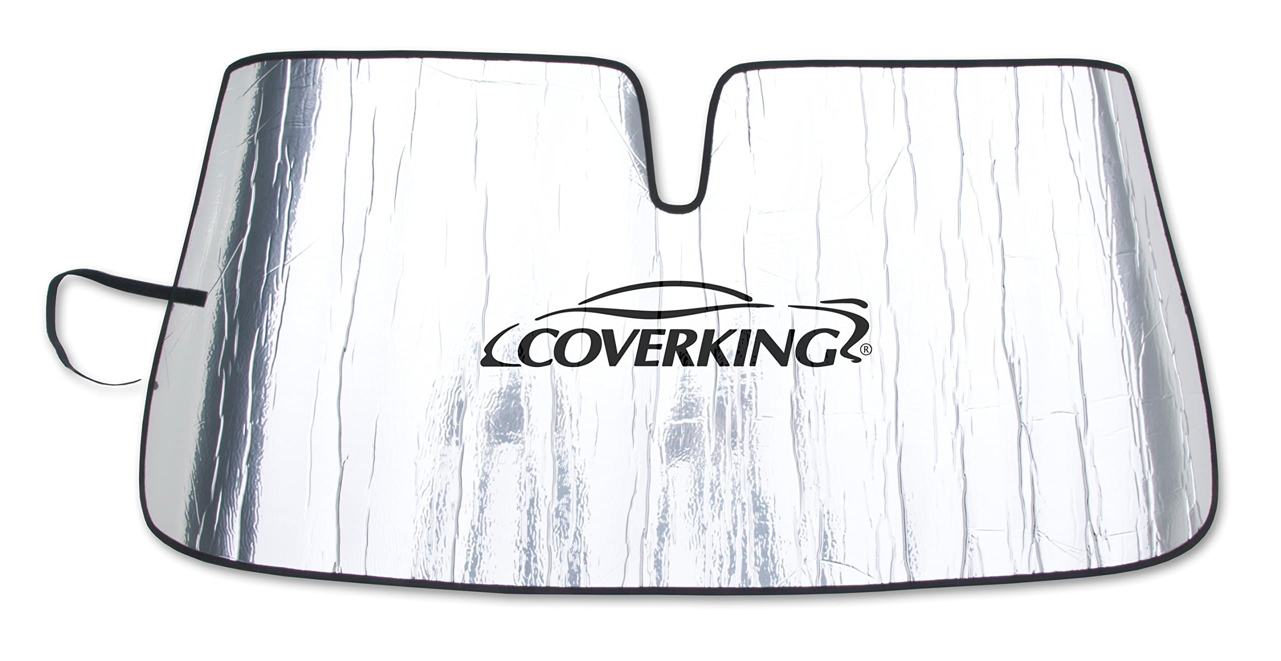 Coverking Custom Windshield Sunshade for Select Chevrolet Models - Reflective Mylar Foam (Silver)