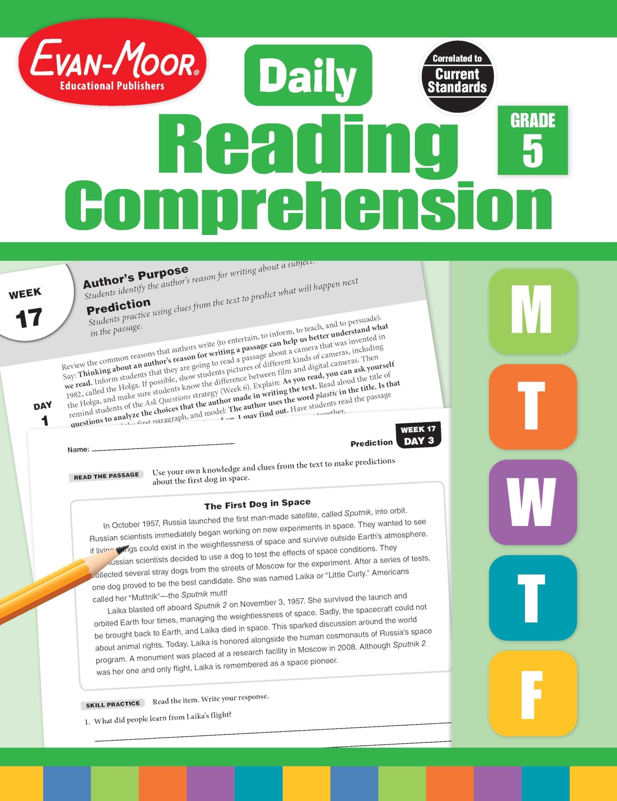 Evan Moor Educational Publishers Daily Reading Comprehension, Grade 5