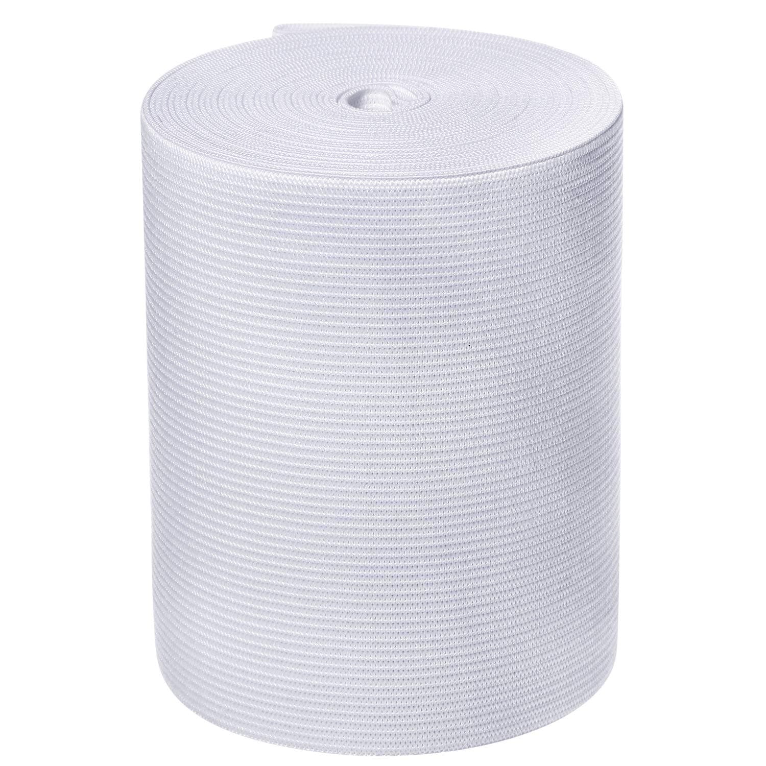 EBOOT White Knit Elastic Spool (4 Inch x 5 Yard)