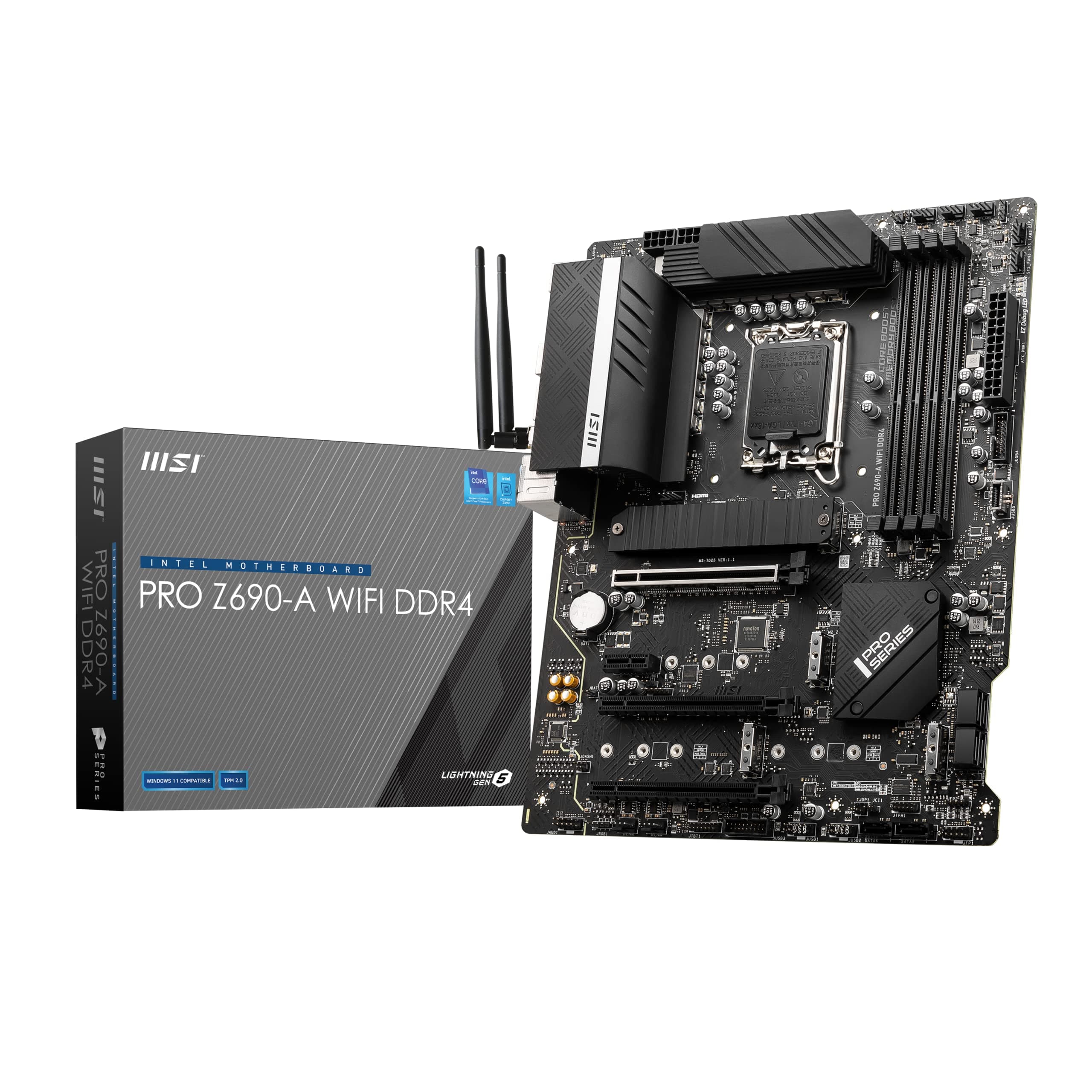 MSI PRO Z690-A WiFi LGA 1700 Socket DDR4 ATX Motherboard, Black