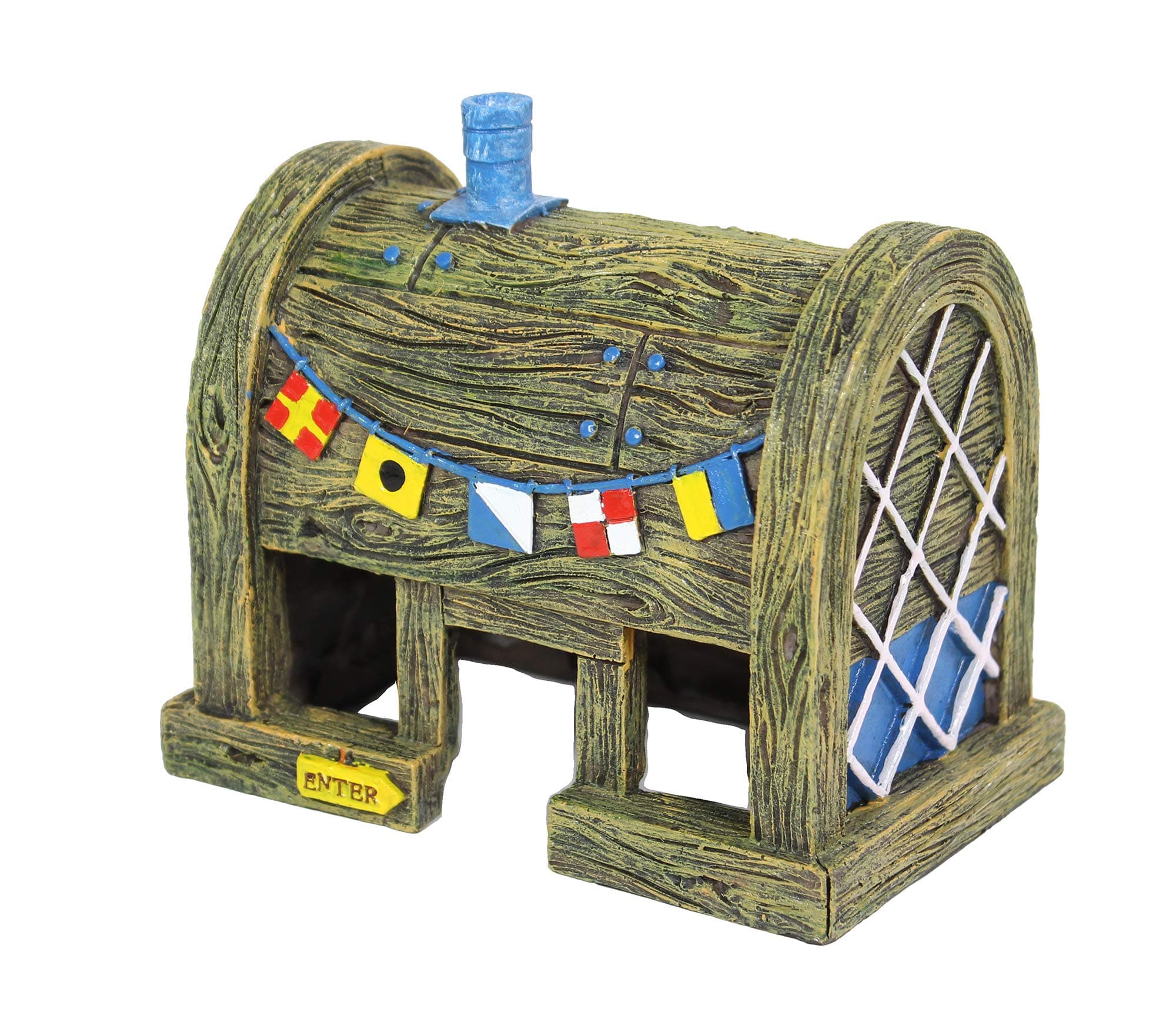 Spongebob Squarepants Officially Licensed Aquarium Ornament – The Krusty Krab – Medium