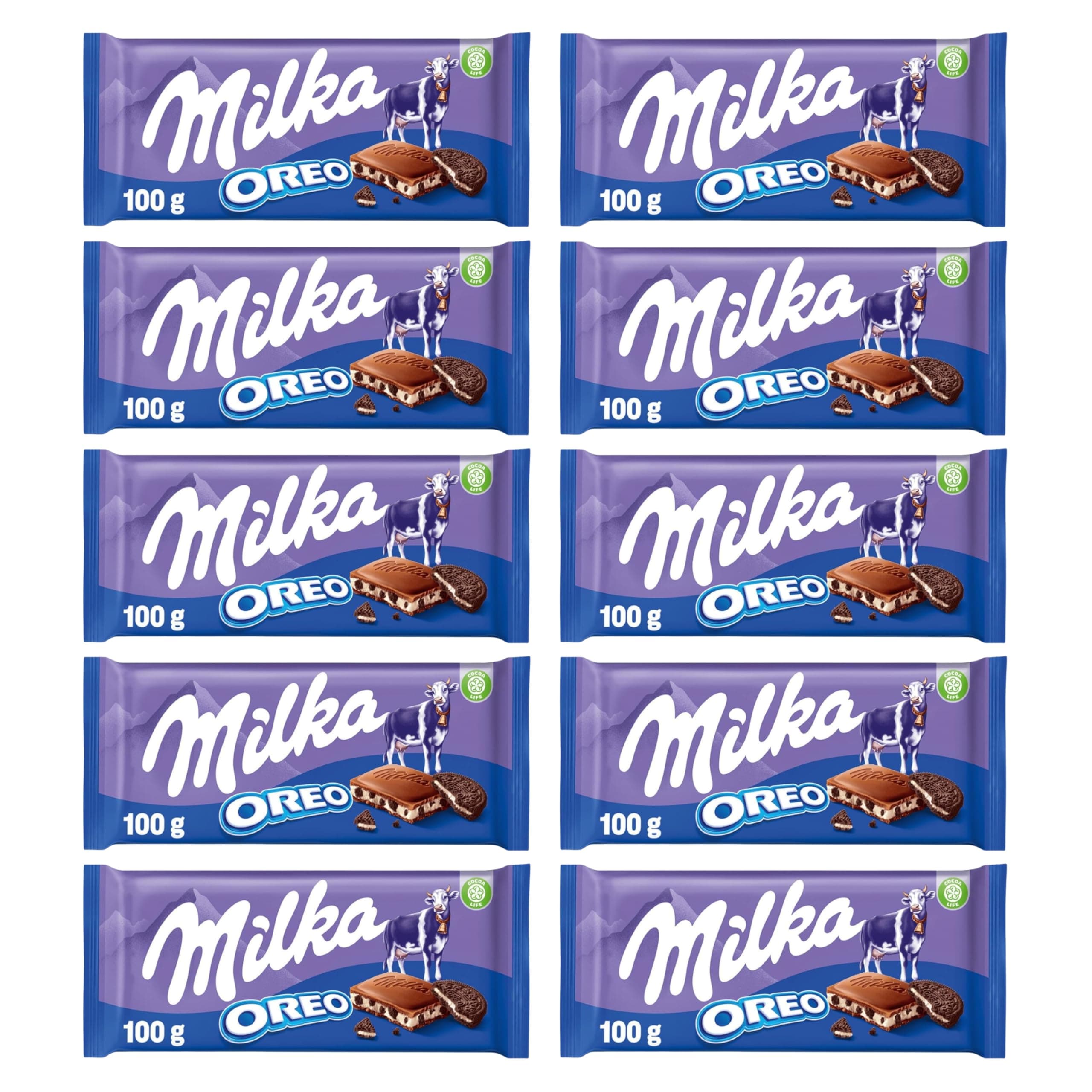 Oreo Milk Chocolate 100g (Pack of 10)
