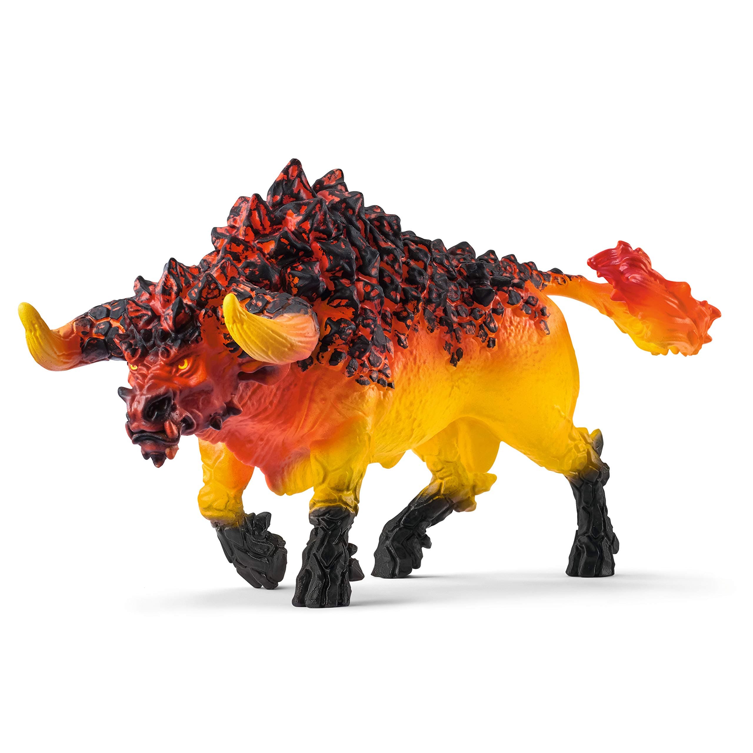 Eldrador Creatures - 7" Lava Bull Figurine - Fire Monster Figure for Boys and Girls for Imaginative Play - Durable Beast Animal Toys for Kids - Cool Toy for Children Ages 7+ | 42493
