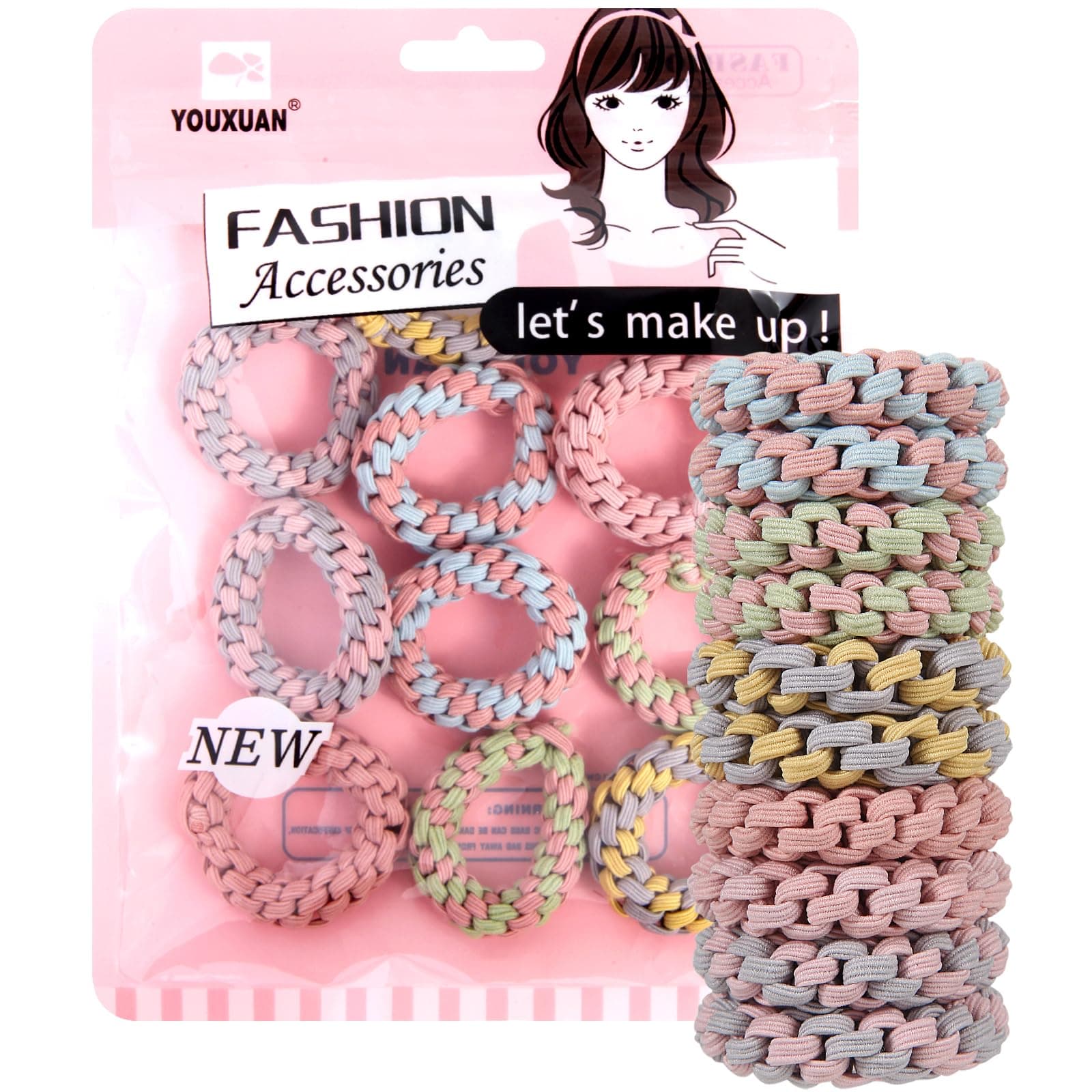 Comfortable Handmade Braided Elastic Hair Ties