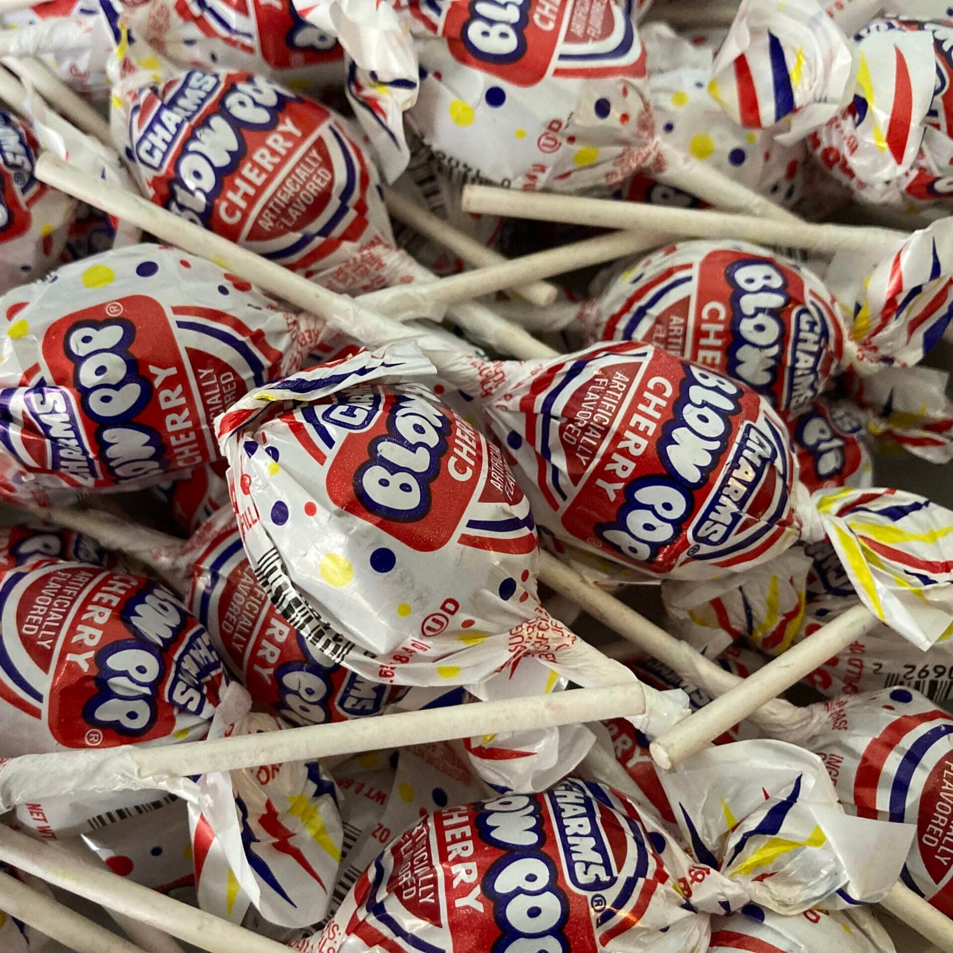 Charm Blow Pops, Cherry Pops, Pack of 60