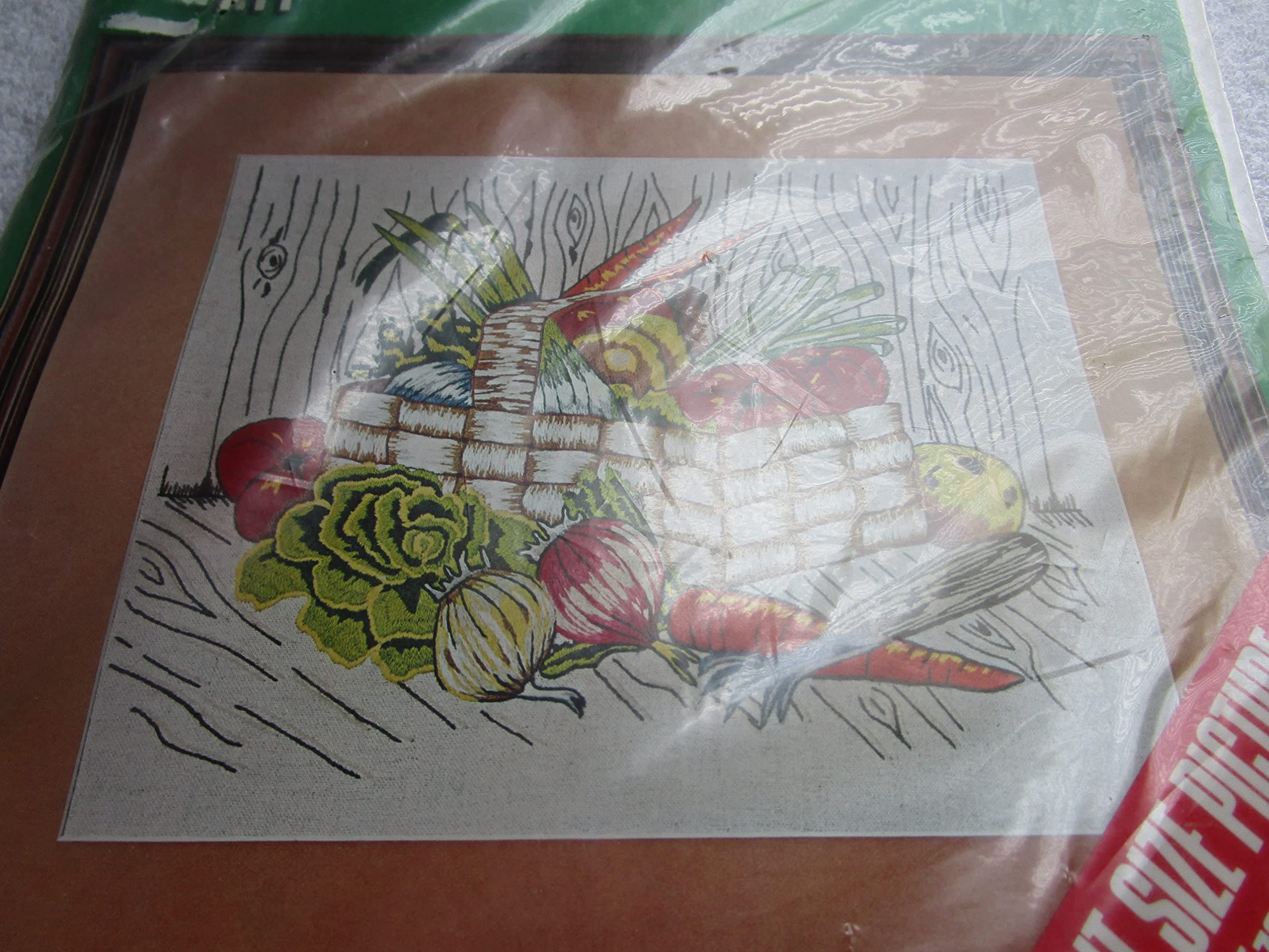 Vogart CraftsVegetable Basket Crewel Creative Stitchery Kit