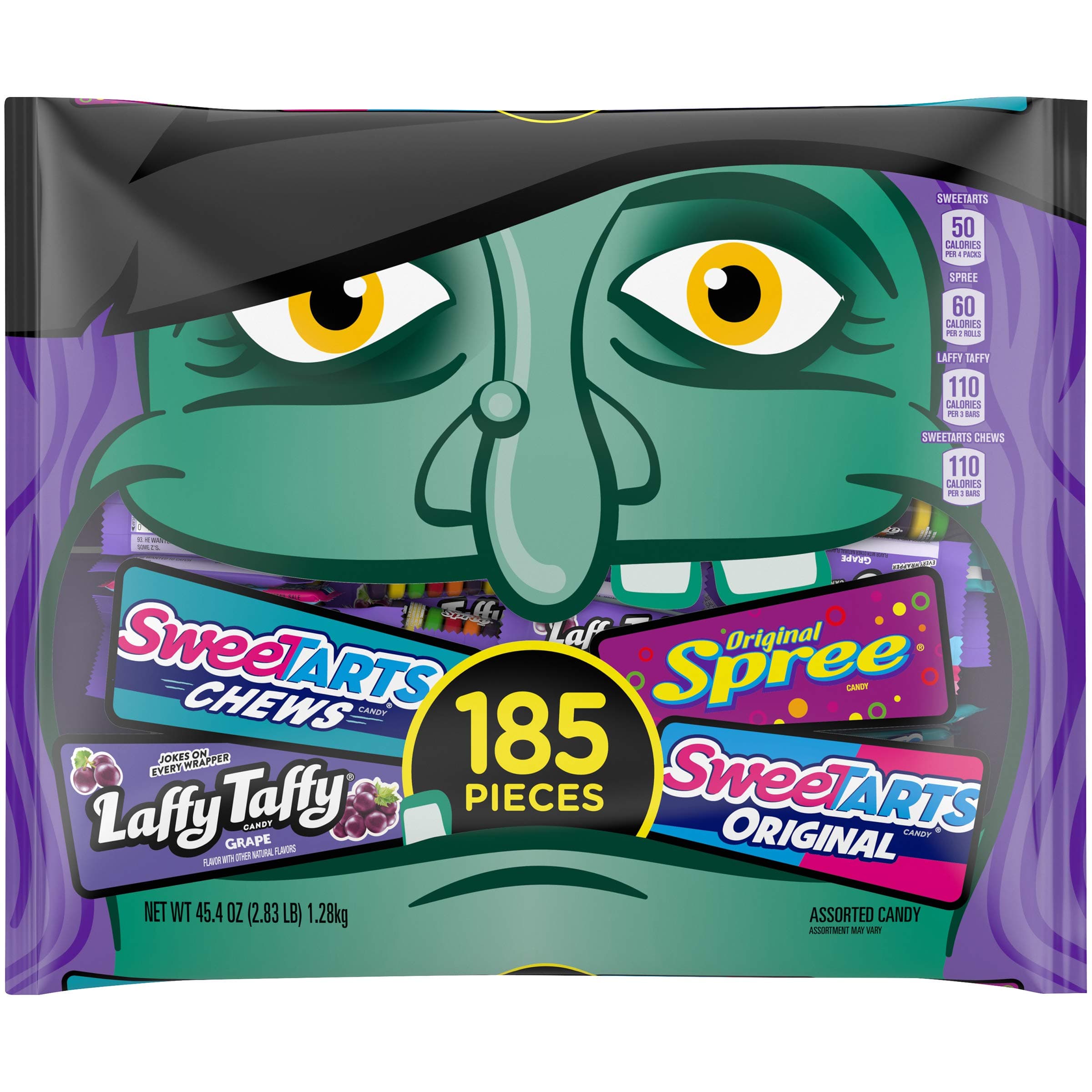 Assorted Halloween Candy Bag, 45.4 Ounce, 185 Pieces