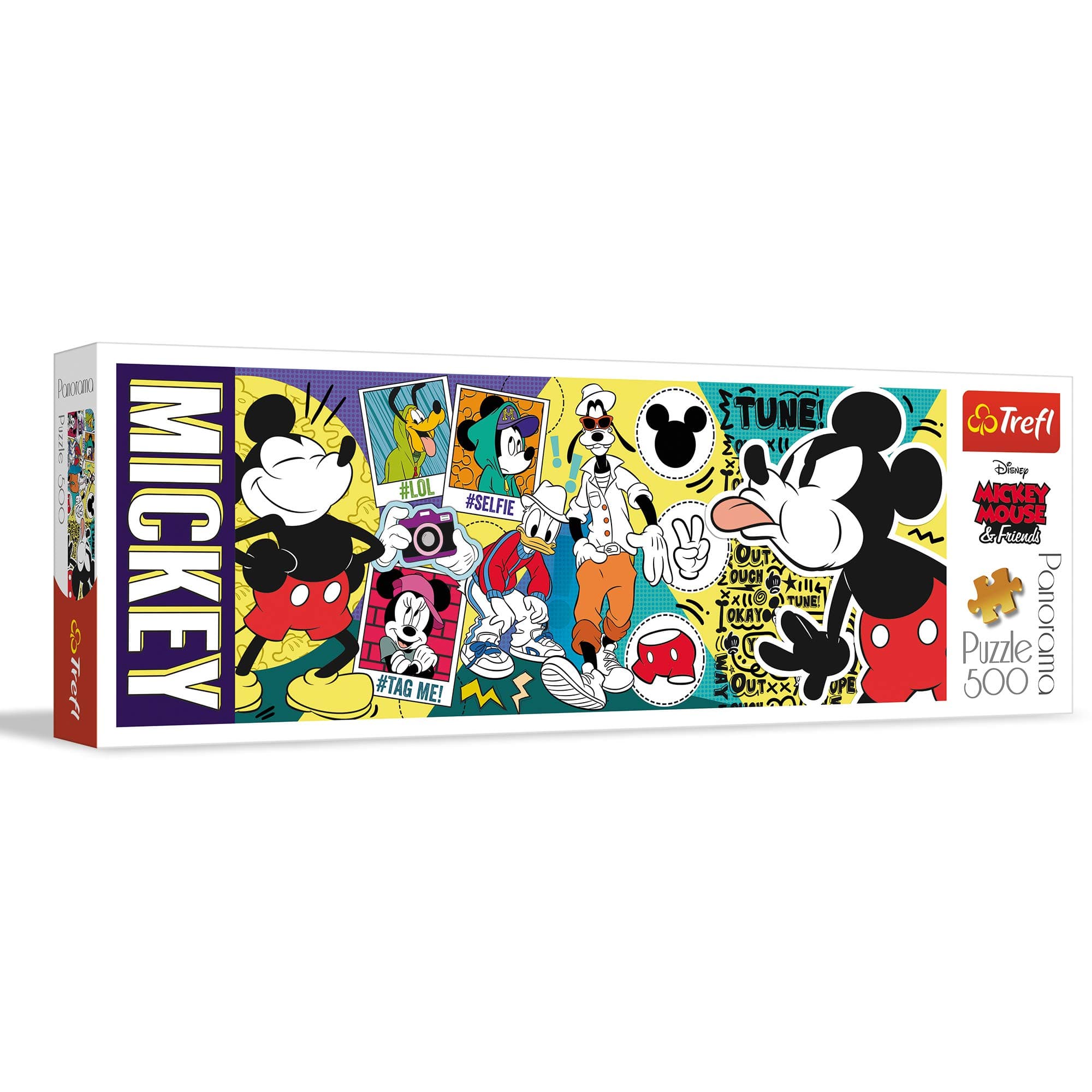 Puzzle Panorama Legendarna Myszka Mickey 500